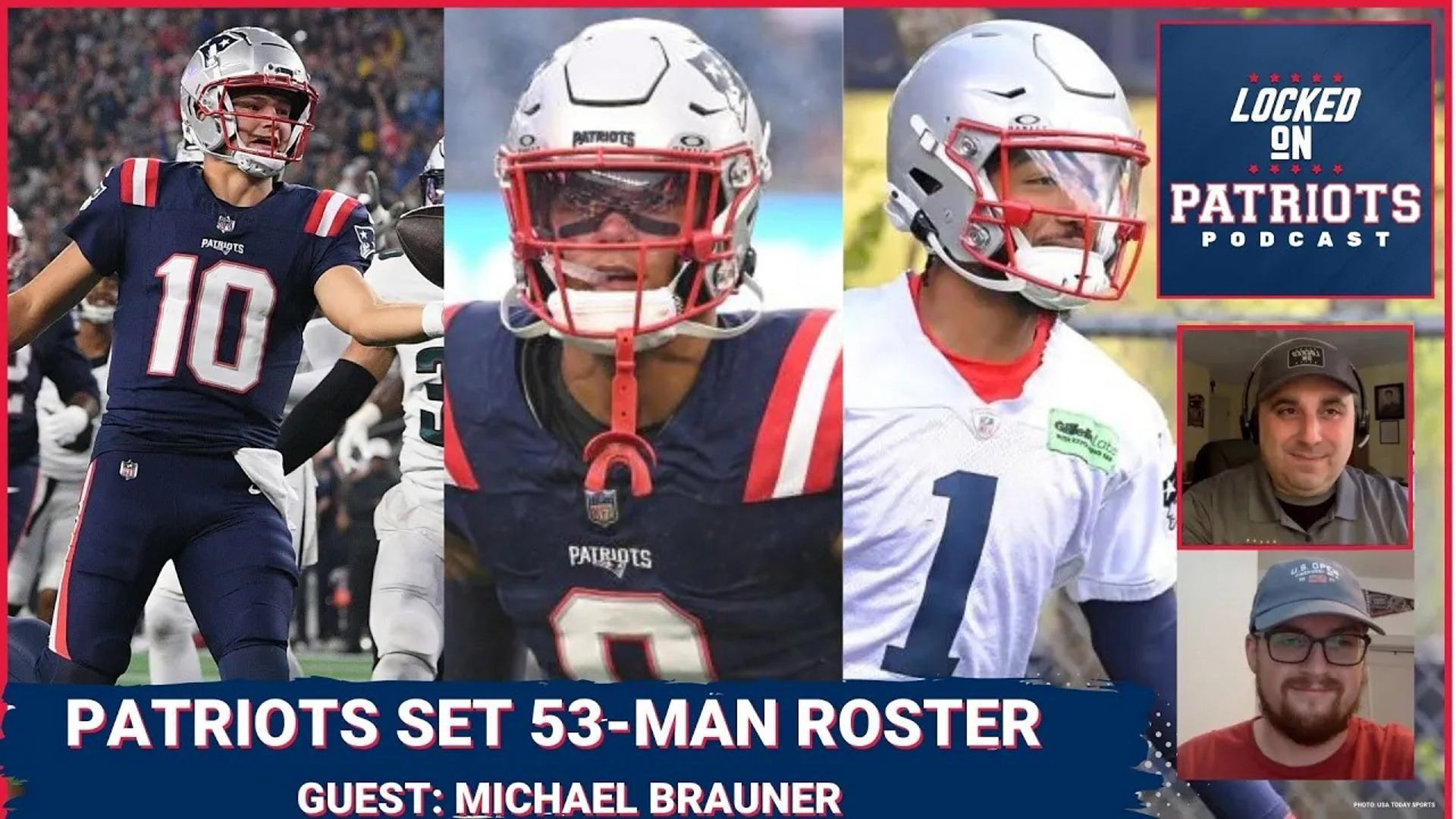 The New England Patriots have officially set their initial 53-man roster.