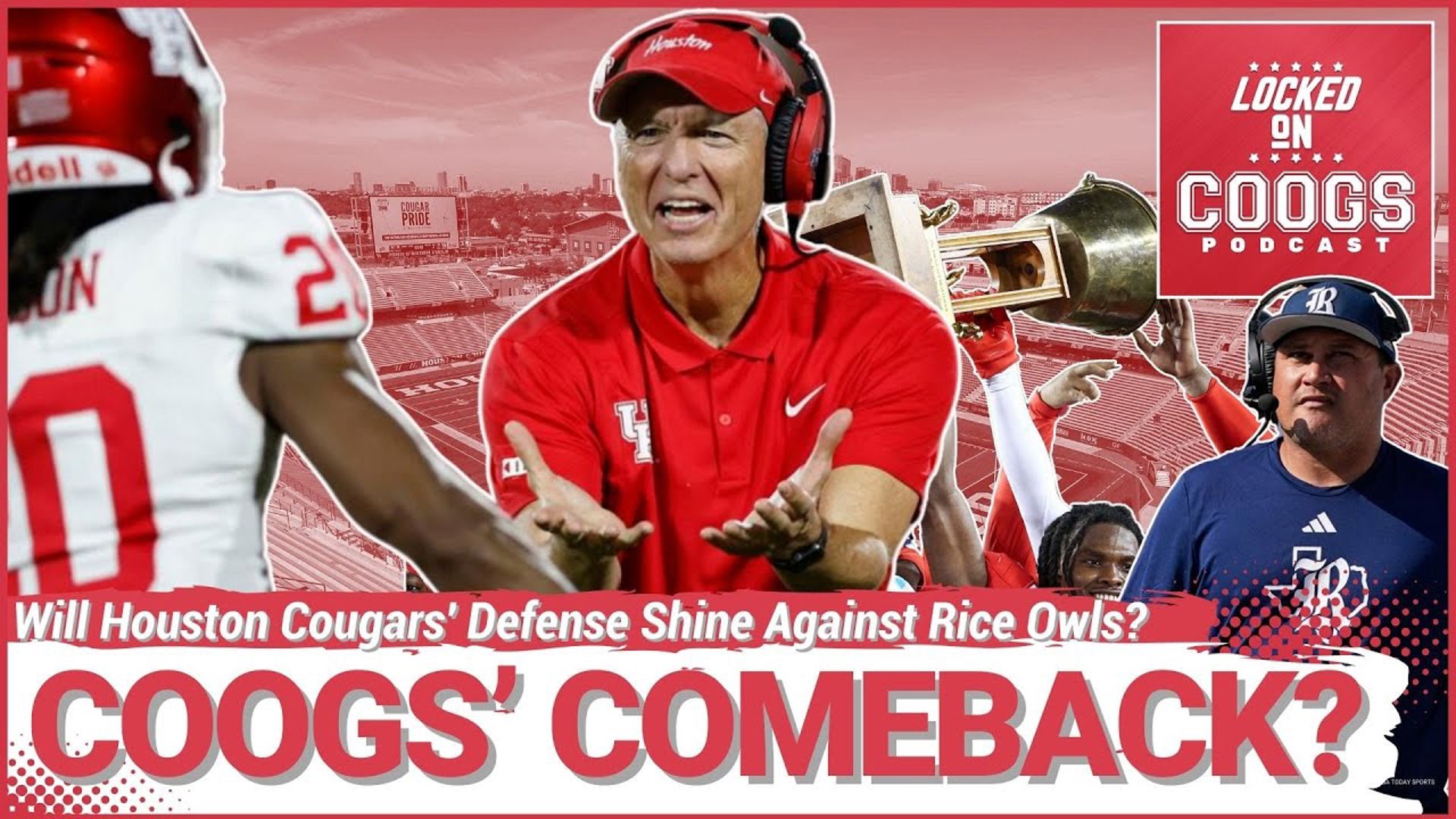 Coogs' House! The Houston Cougars have another Bayou Bucket to win this weekend... but who will they see in THIS year's Rice?