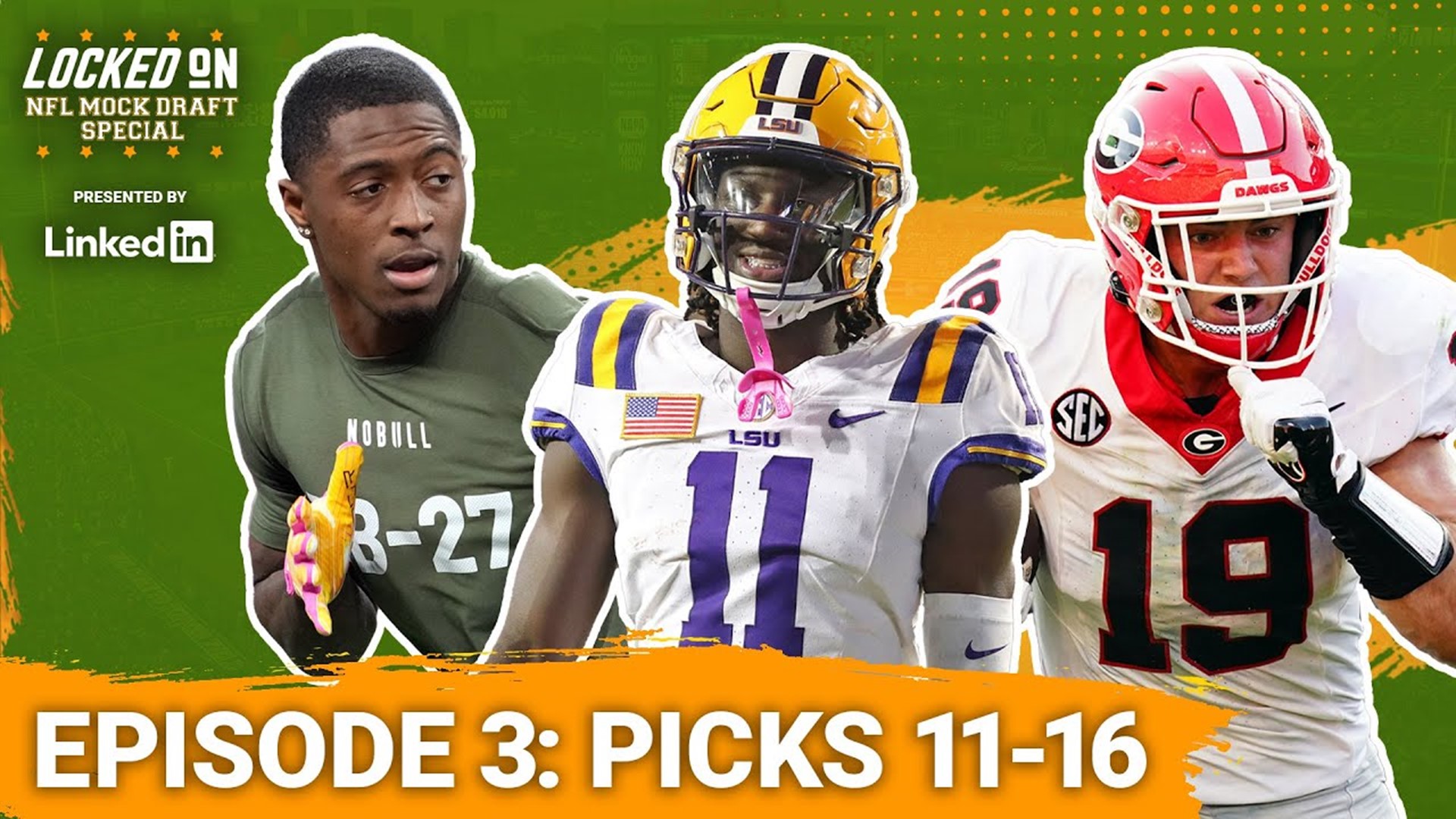 It's episode three of the 2024 Locked On NFL Mock Draft