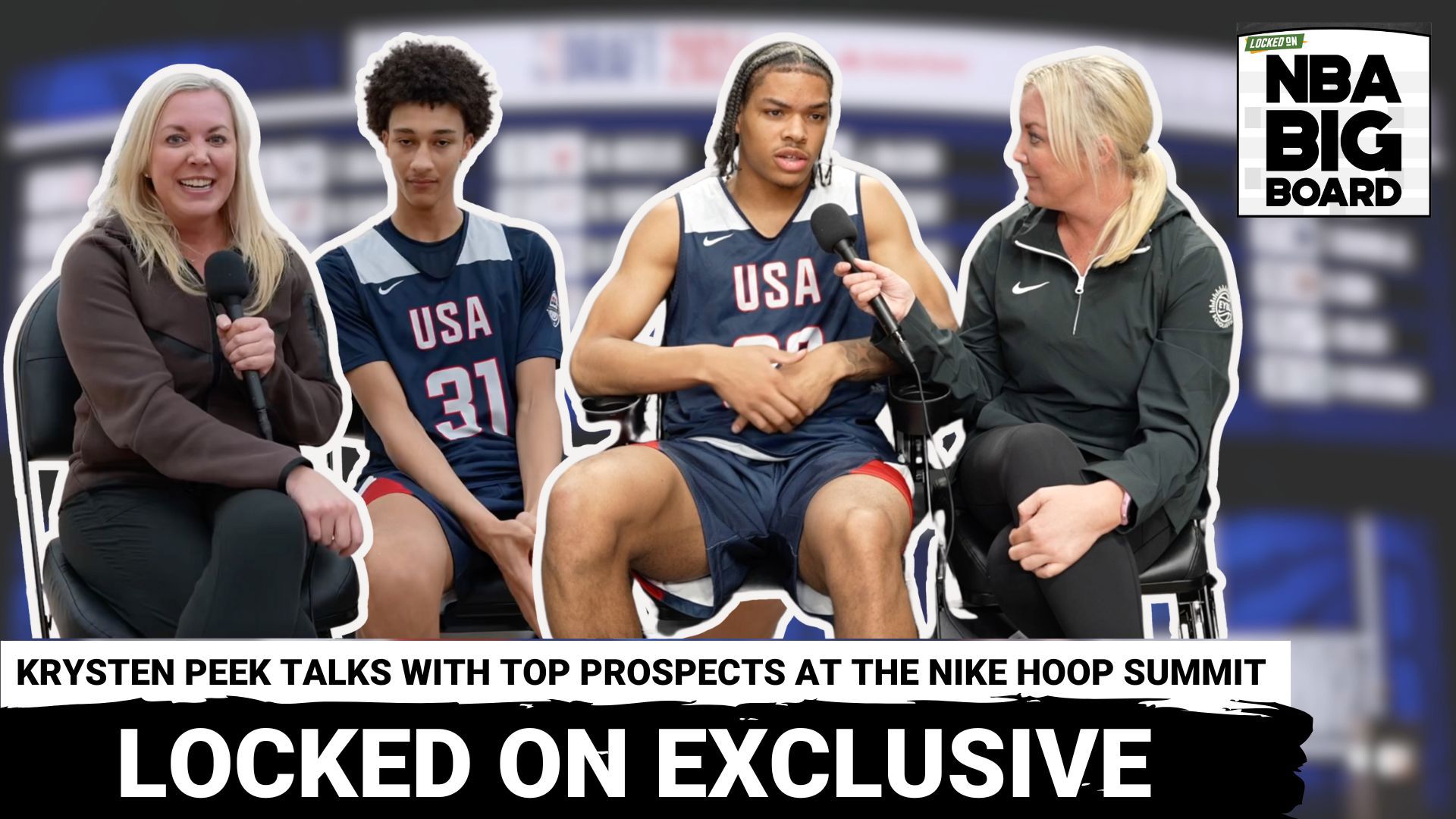 Krysten Peek sits down for exclusive one-on-one interviews with five standout prospects from the 2025 Nike Hoop Summit