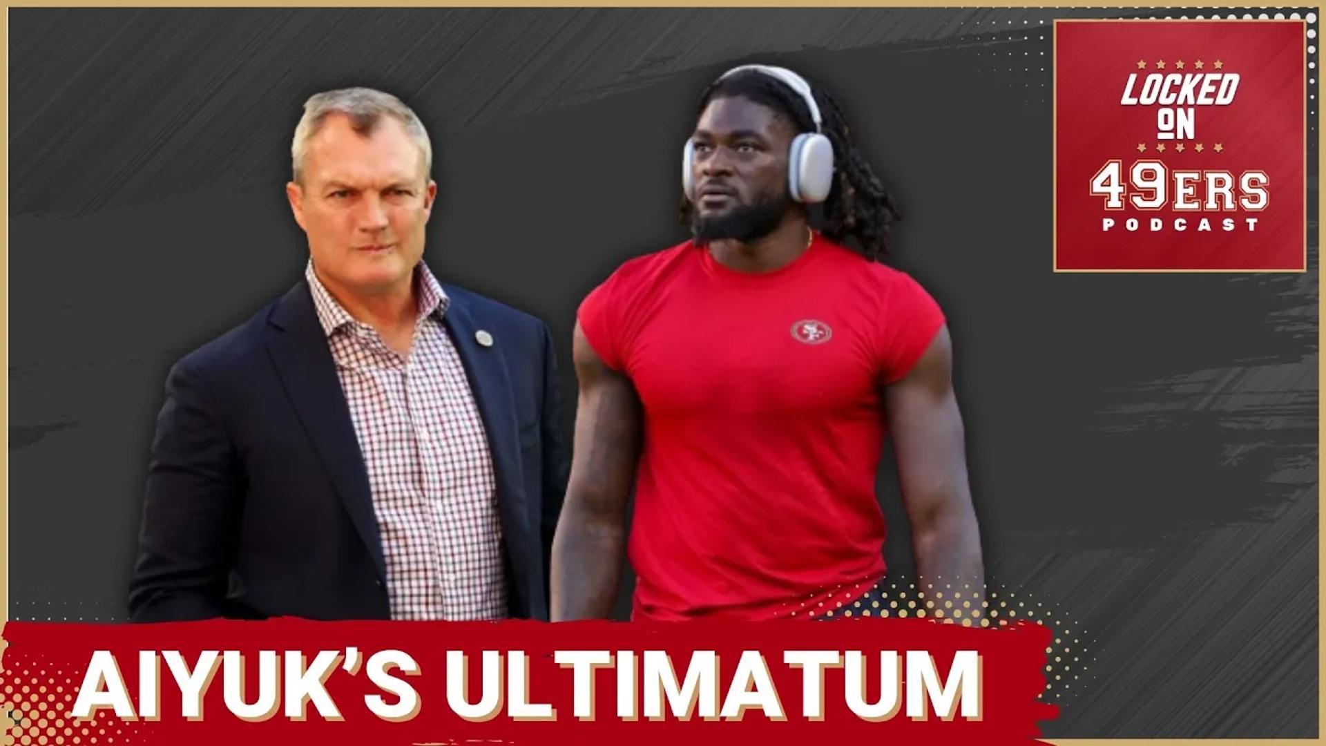 Brandon Aiyuk throws down an ultimatum on the San Francisco 49ers to pay him, trade him to the Pittsburgh Steelers or he'll sit out in 2024.