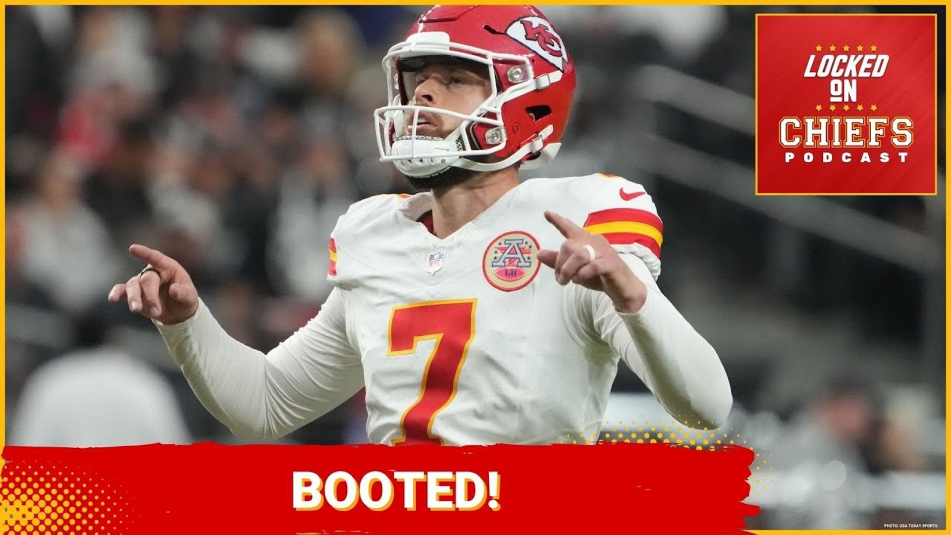 The Kansas City Chiefs have lost Harrison Butker to IR with a meniscus injury.