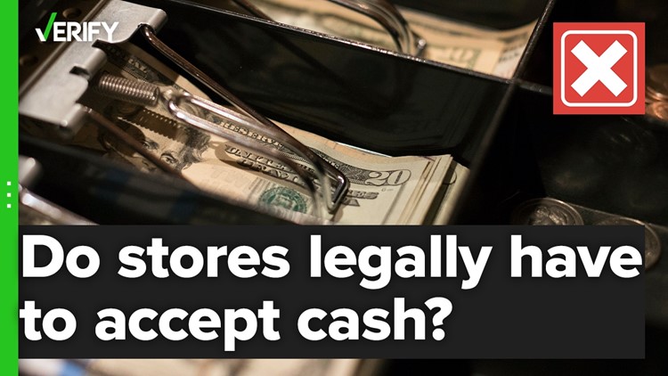 No, there is no federal law that requires businesses to accept cash