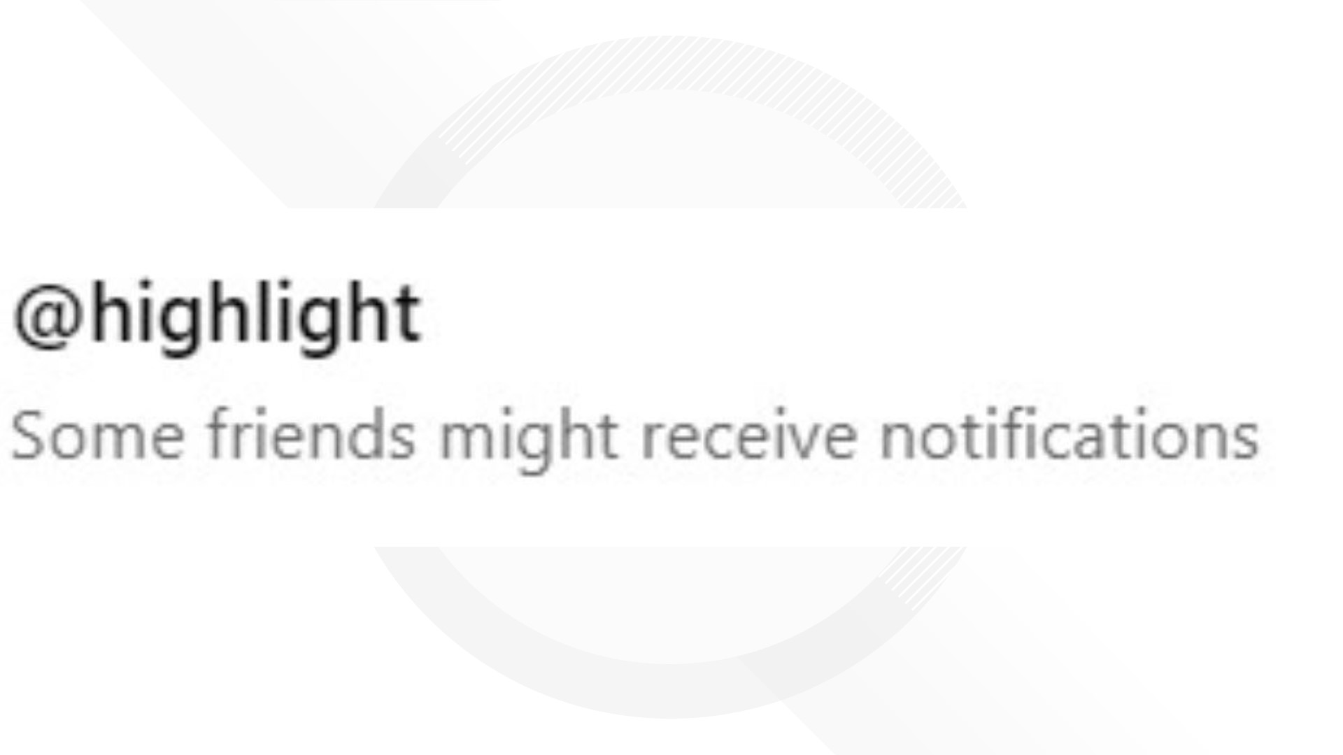 What the Facebook highlight function does