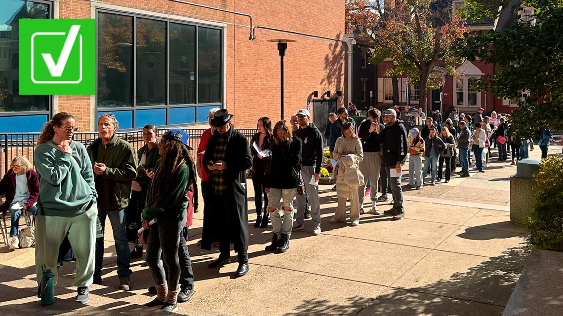 Stay in line after polls close; you can still vote