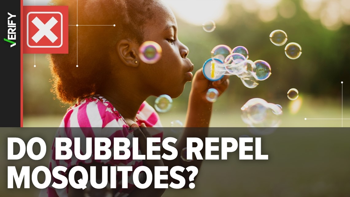 No, bubbles don’t keep mosquitoes away