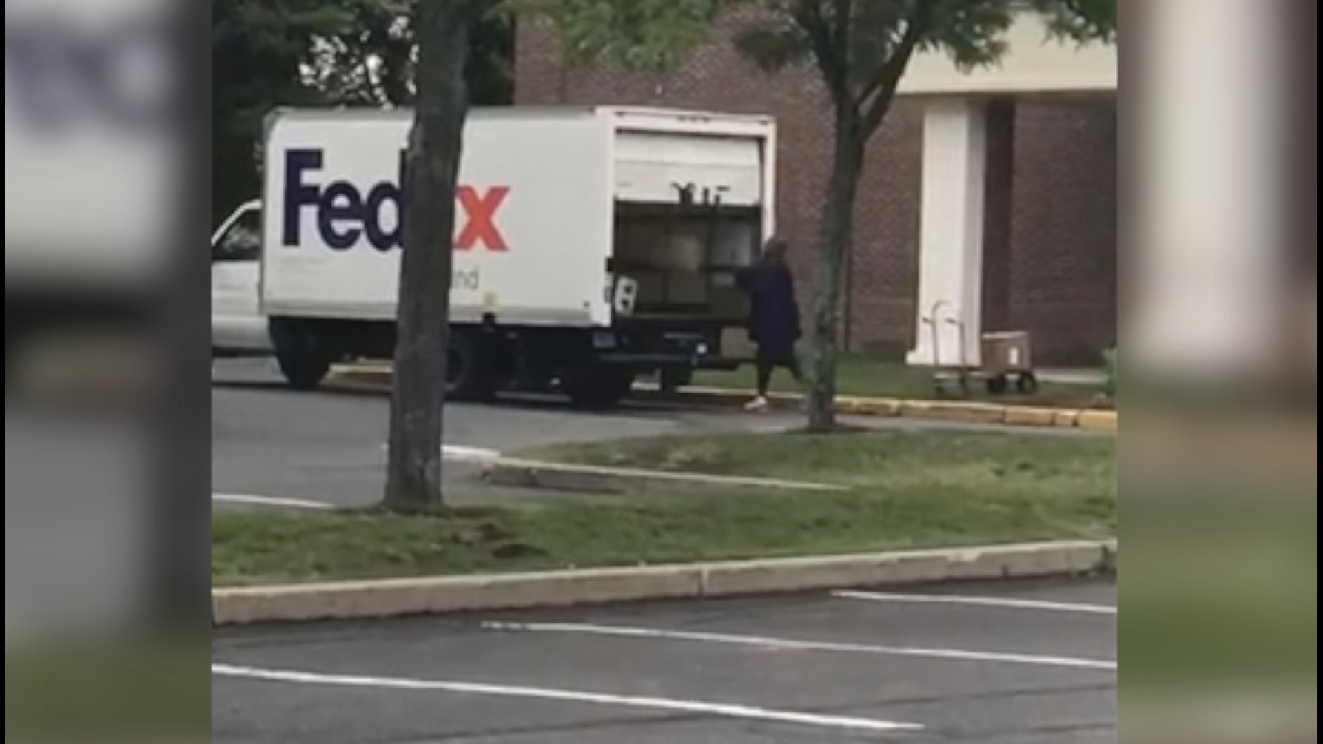 FedEx Driver Caught on Camera Carelessly Throwing Packages