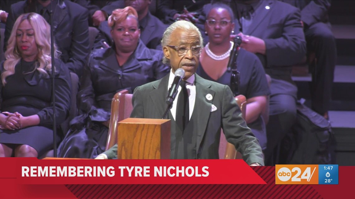 Rev. Al Sharpton delivers eulogy at Tyre Nichols' funeral in Memphis