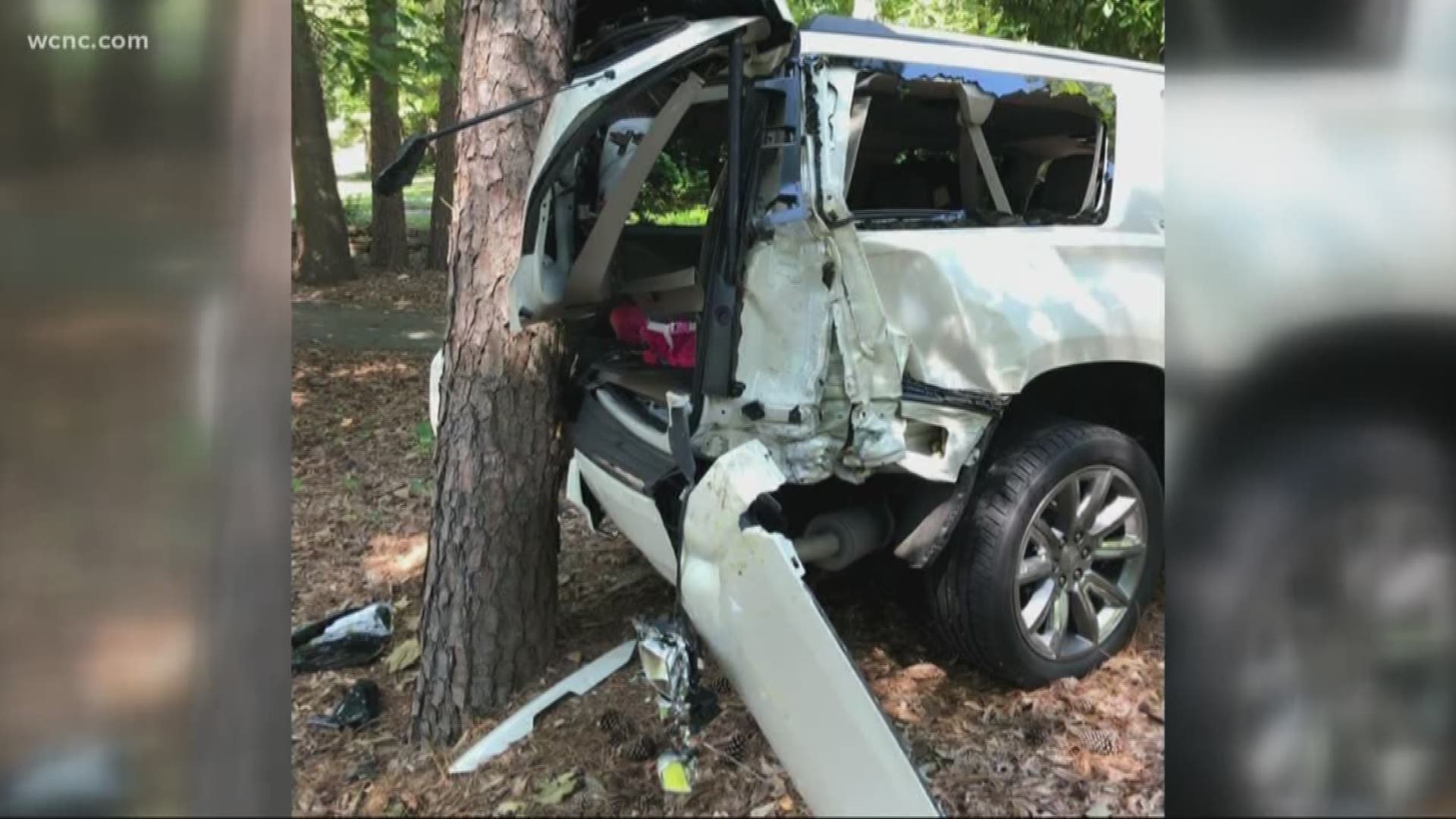 A Gastonia mother said her family's Chevy Suburban rolled backward down a hill with a 2-year-old inside, even though the car was off.