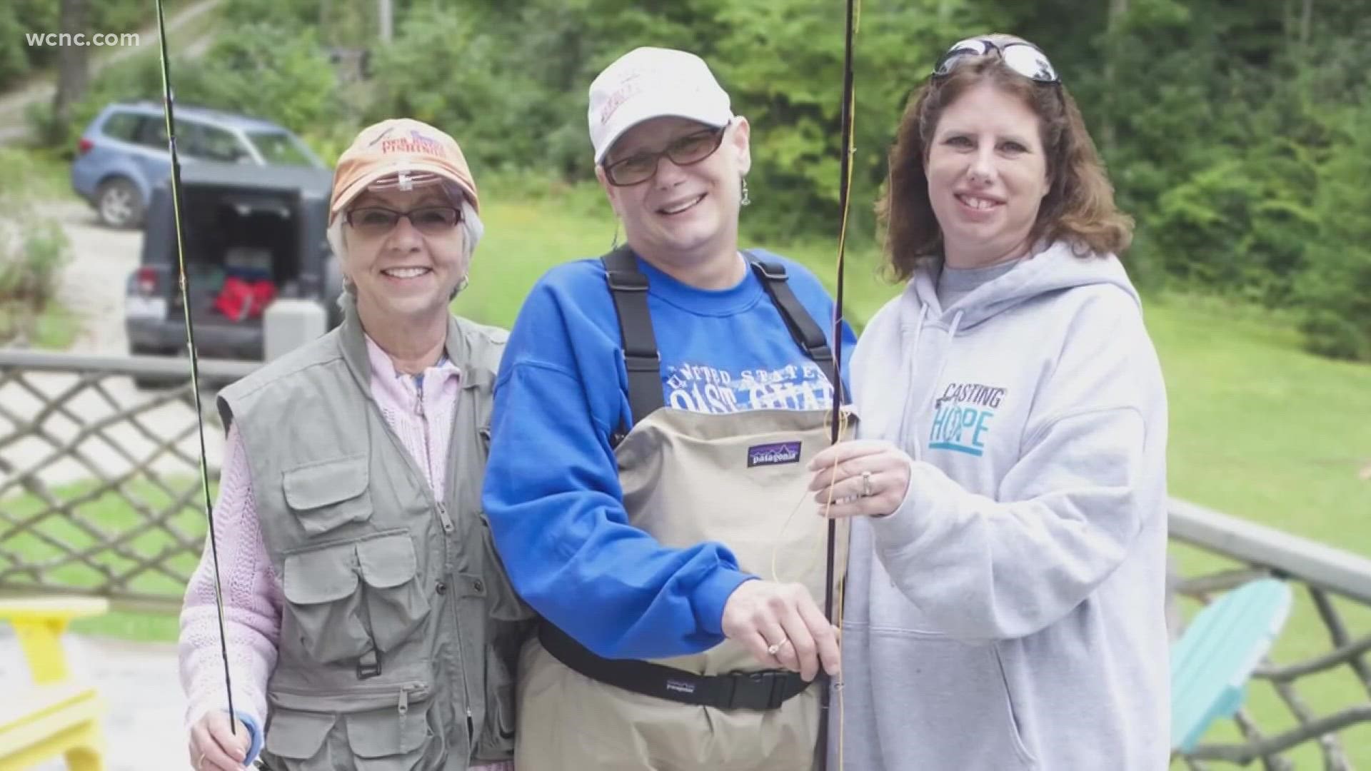 In the small mountain town of Bakersville, North Carolina, the water is healing for many as women battling ovarian cancer find a way to escape.