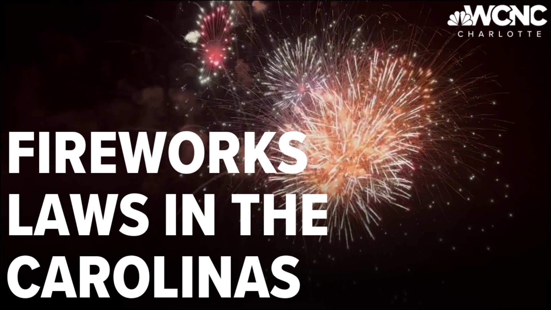 In South Carolina, you'll find what's called Consumer C fireworks for sale. These fireworks can travel off the ground and are not allowed in North Carolina.