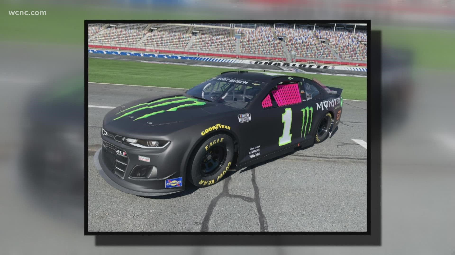 Veteran NASCAR driver Kurt Busch's No. 1 Chevrolet will have pink window nets for the race, dubbed "Windows of Hope," after he received a letter from a young fan.