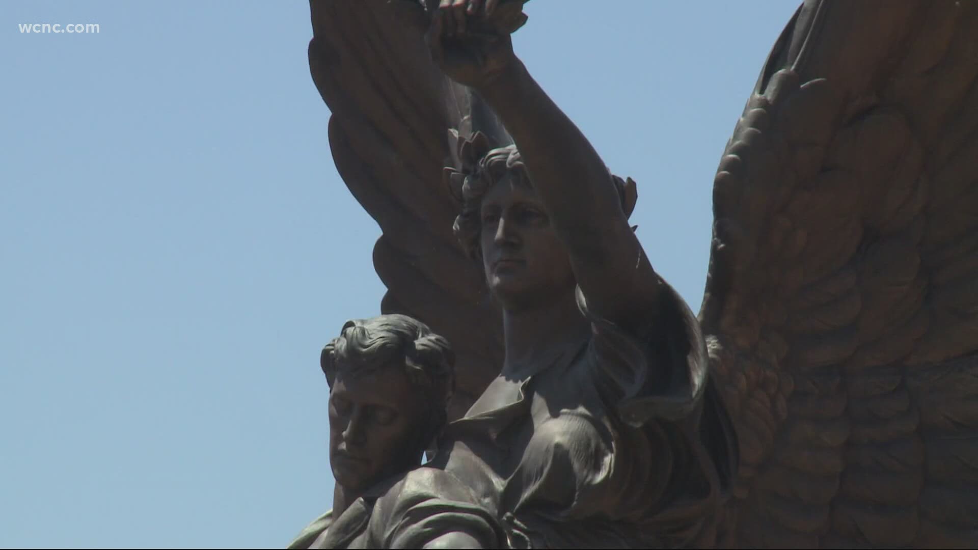 Fame, a Confederate monument that stood in downtown Salisbury for over 100 years, was moved Monday night.