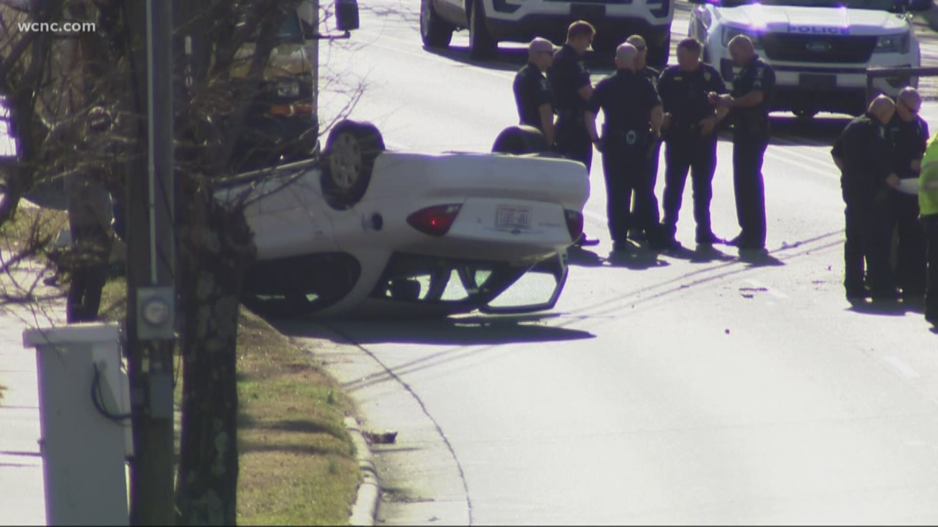 The suspect was arrested near an elementary school on Eastway Drive.