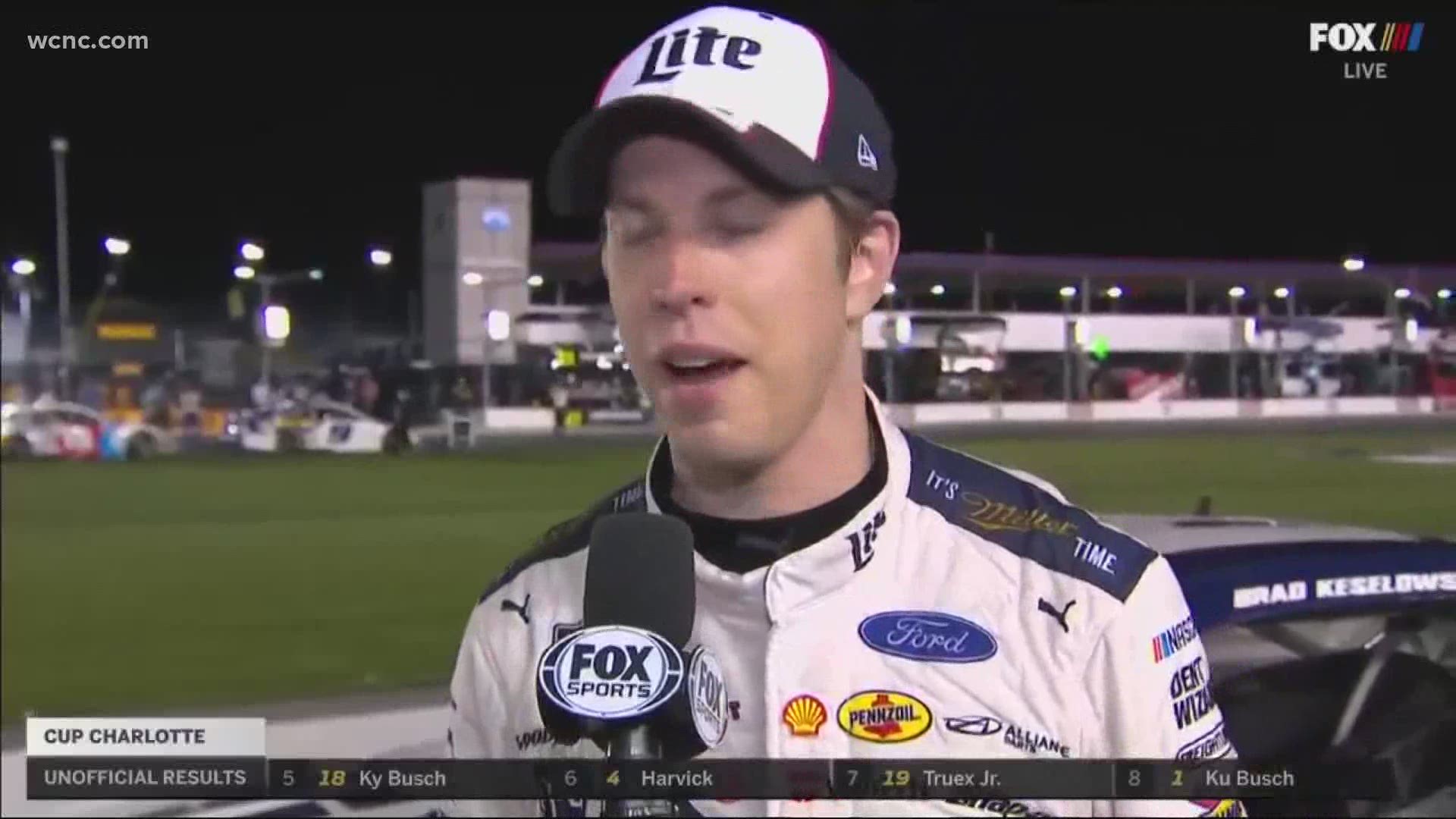 Brad Keselowski wins Coca-Cola 600 in overtime