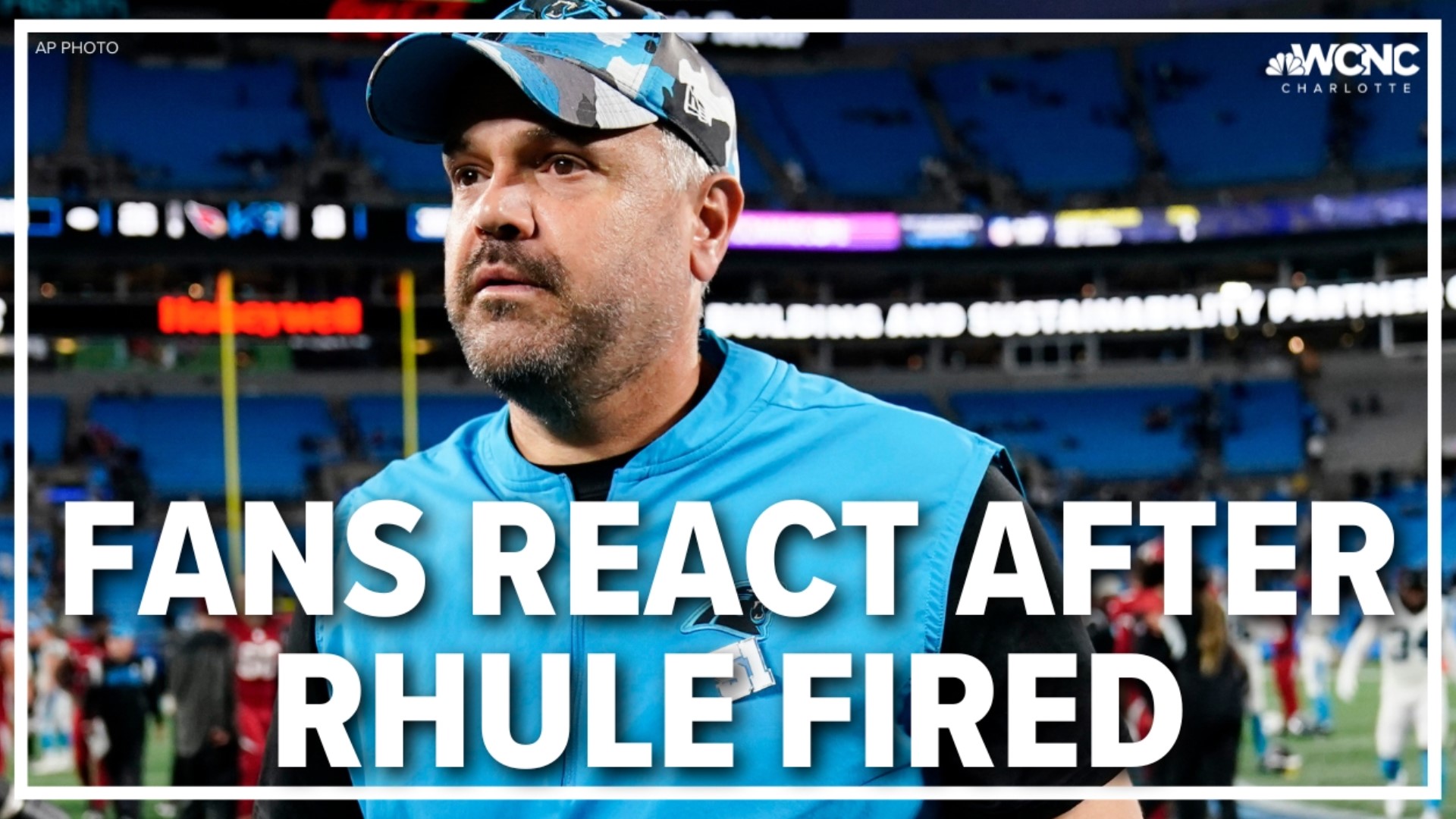 Carolina Panthers owner David Tepper said he "felt now was the time" to fire head coach Matt Rhule.