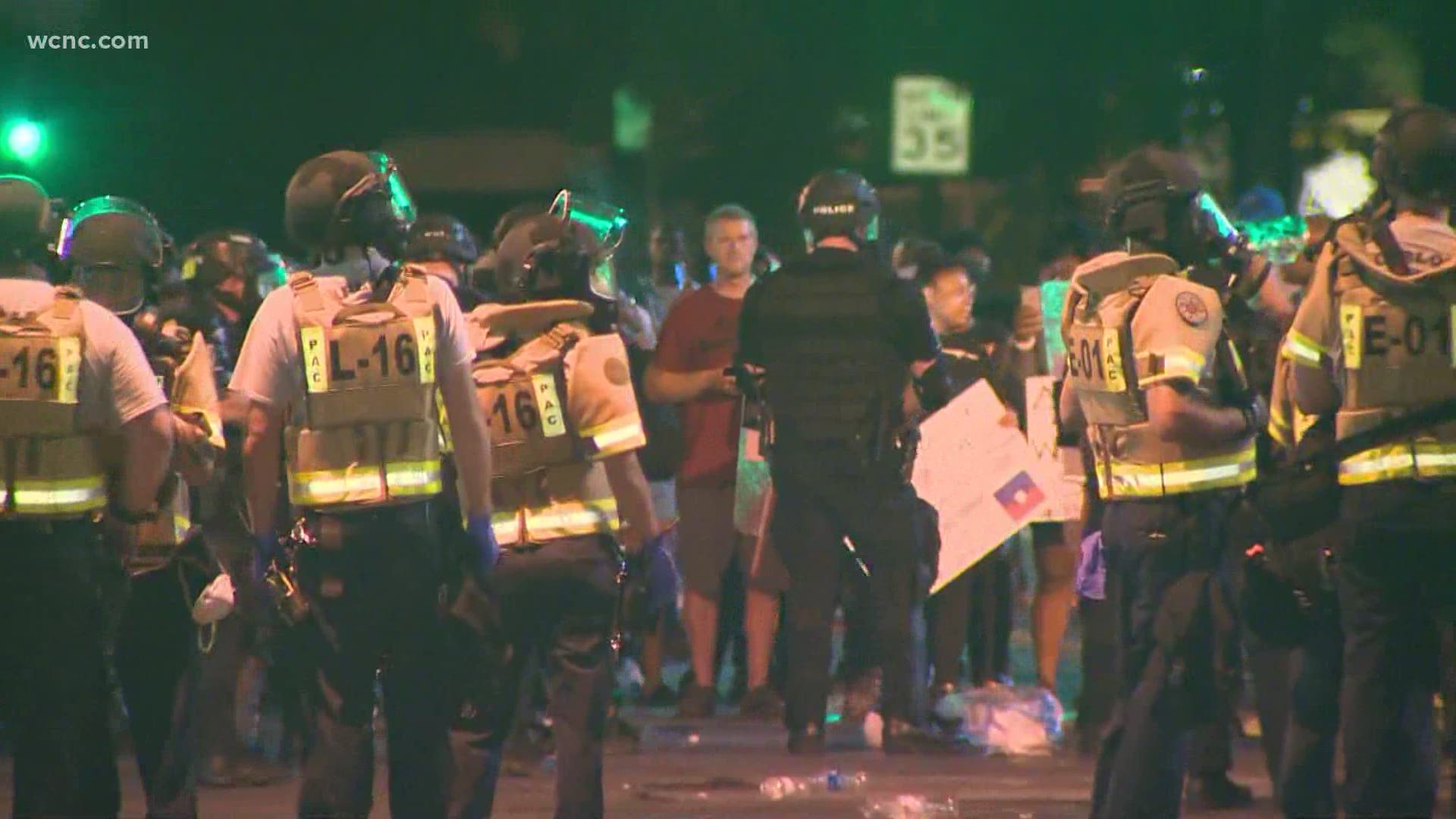 Former Charlotte Mayor Jennifer Roberts joins protest, says "we're tired of seeing these killings"