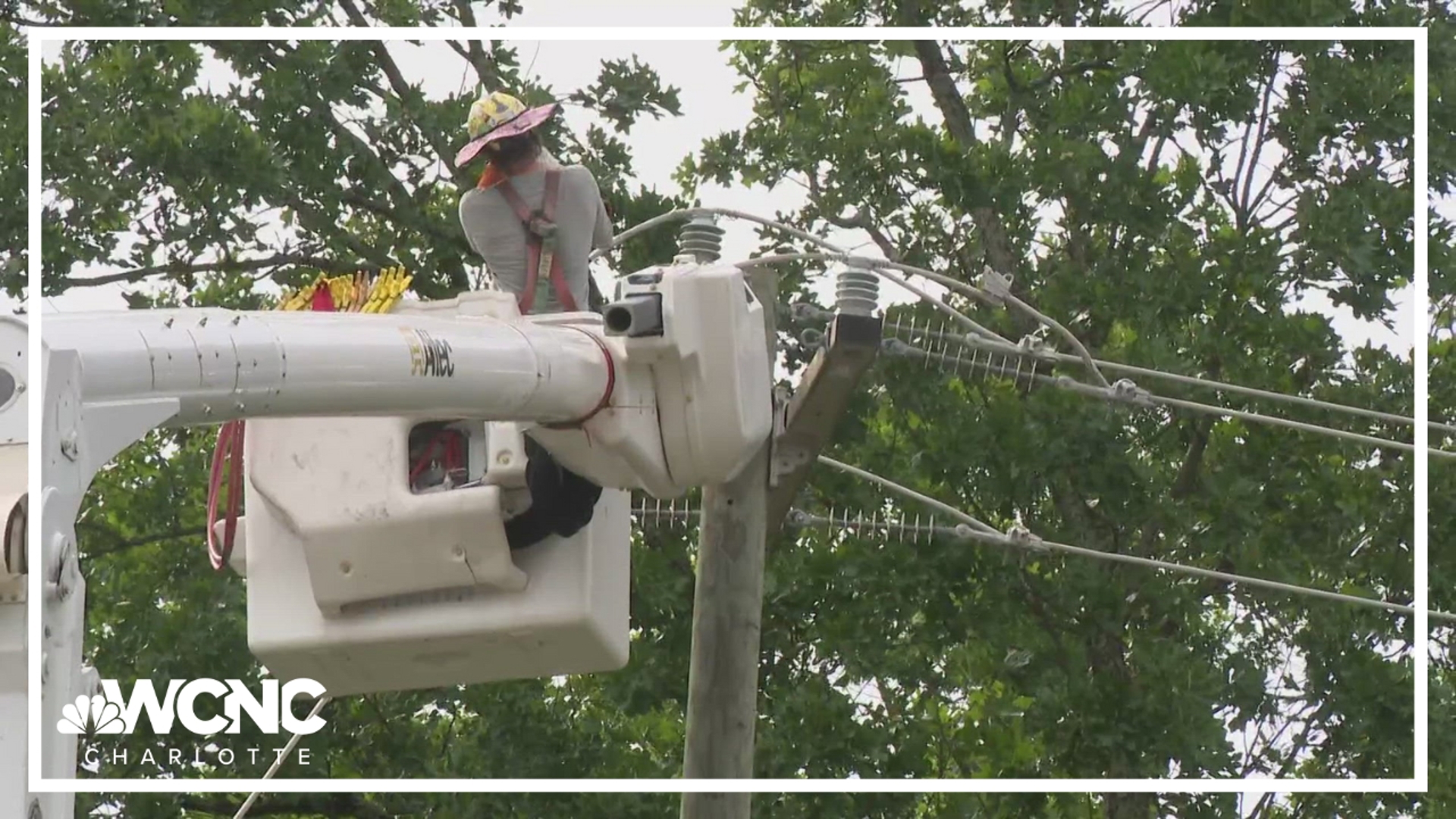 One person died and thousands remain without power after severe weather swept across the Charlotte area on Wednesday into Thursday morning.