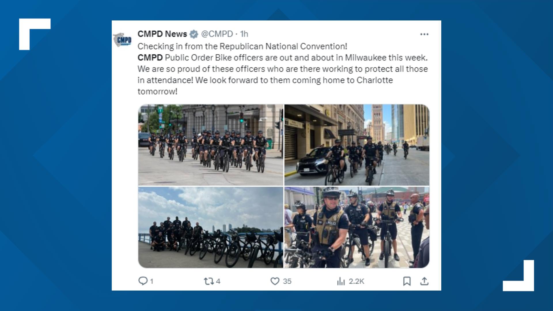 Why CMPD officers at the RNC had 'controversial' vests | VERIFY ...