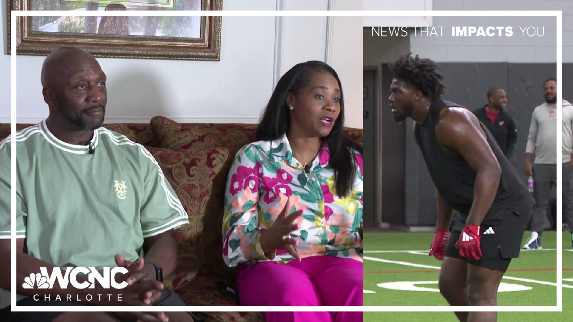 Curtis and LaSheka Walker reminisced on Jalon Walker's childhood in Salisbury ahead of the NFL Draft.
