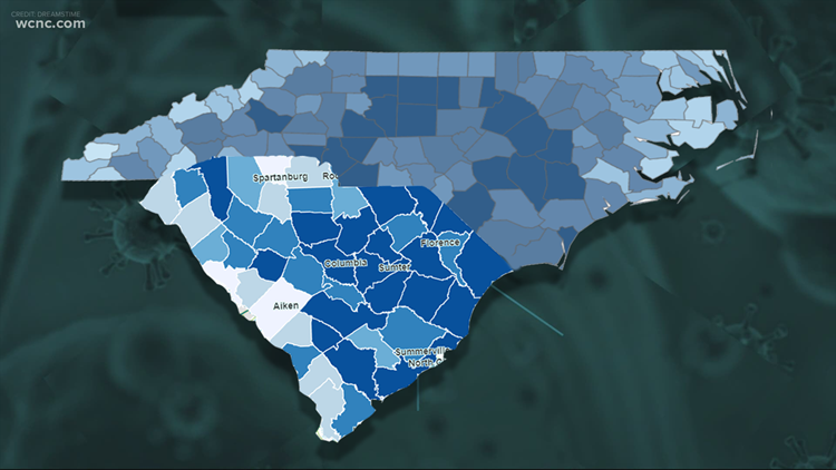 Tracking coronavirus data: Carolinas outbreak map