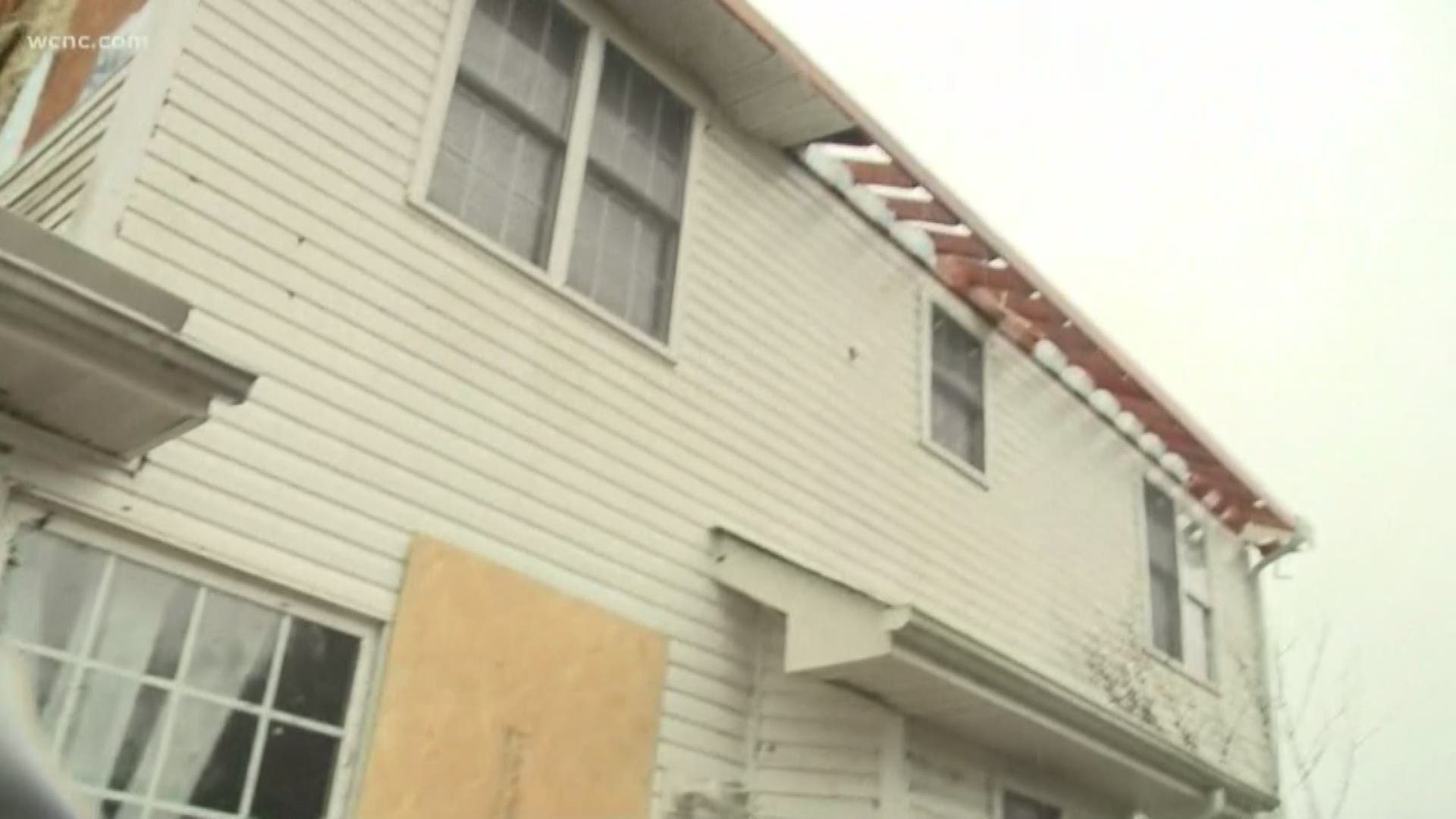 The tornado touched down near the Lane Street and I-85 Exit in Kannapolis