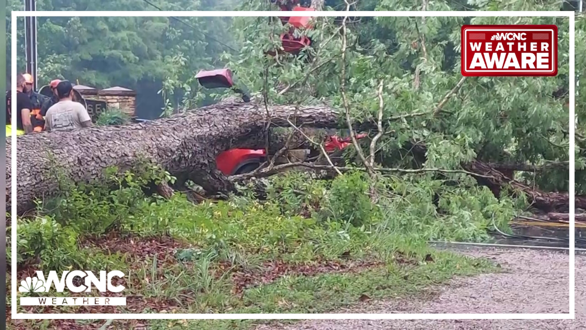 A second round of storms is expected to hit overnight.