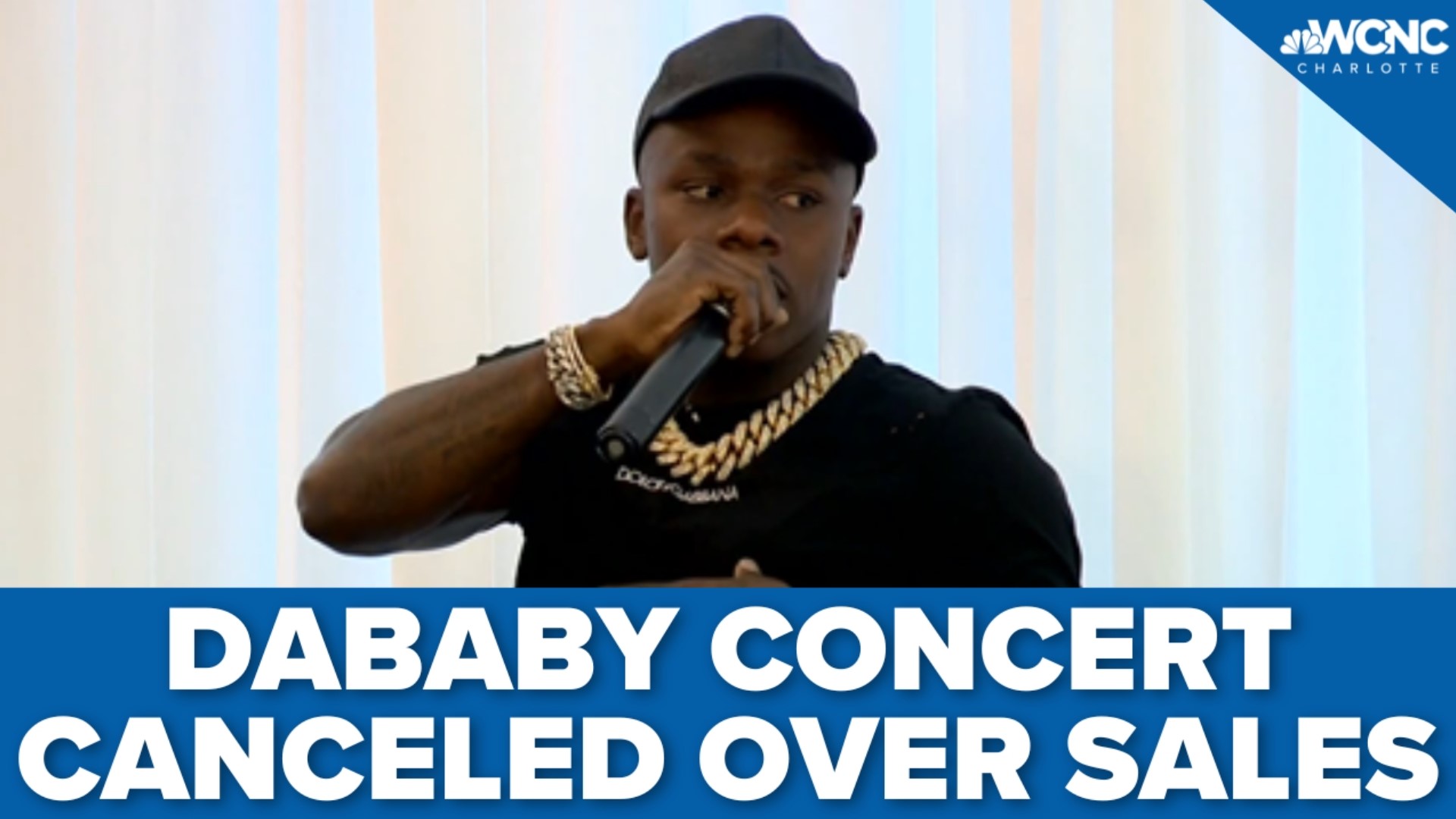 Charlotte rapper DaBaby's promoters canceled his upcoming concert in New Orleans due to low ticket sales, according to local media.