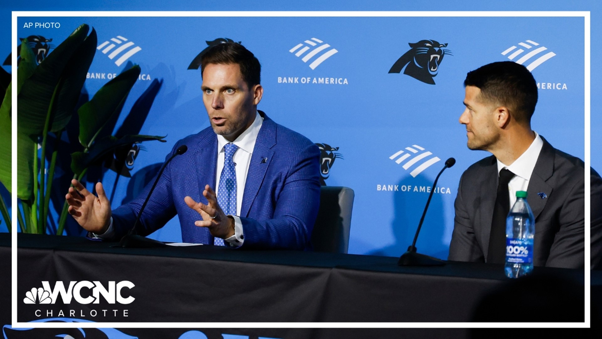 Thursday, the Charlotte public was introduced to the new Panthers head coach Dave Canales and general manager Dan Morgan.