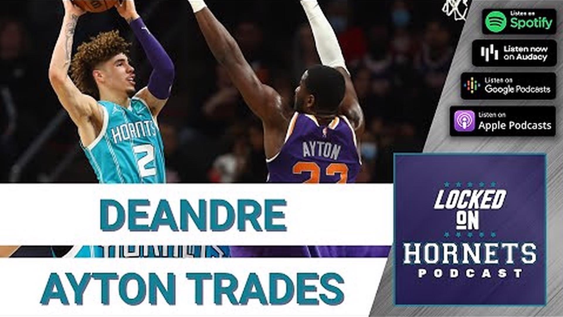 Charlotte has been mentioned as a potential destination for Phoenix Suns center Deandre Ayton after Ayton's time with Monty Williams in PHX appears to have soured.