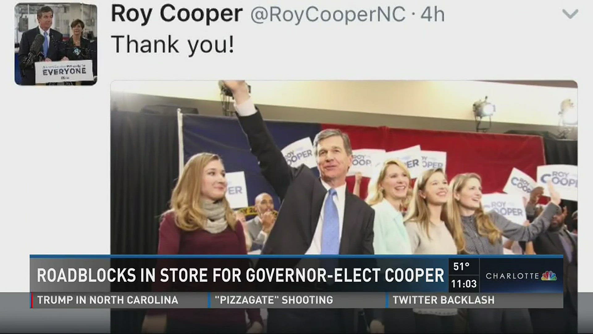 Almost a month after Election Day, the governor's race in North Carolina is finally decided.