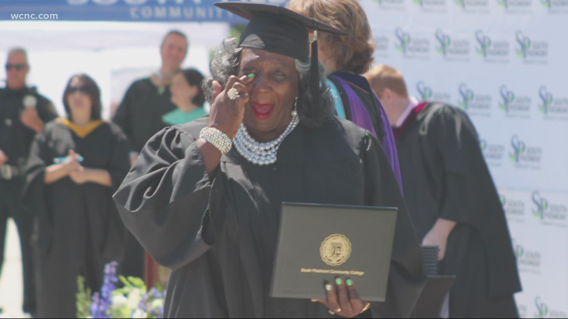 Judy Little's sister died before she could watch her walk across the stage and get her diploma. But Little said she could feel her sister with her that day.