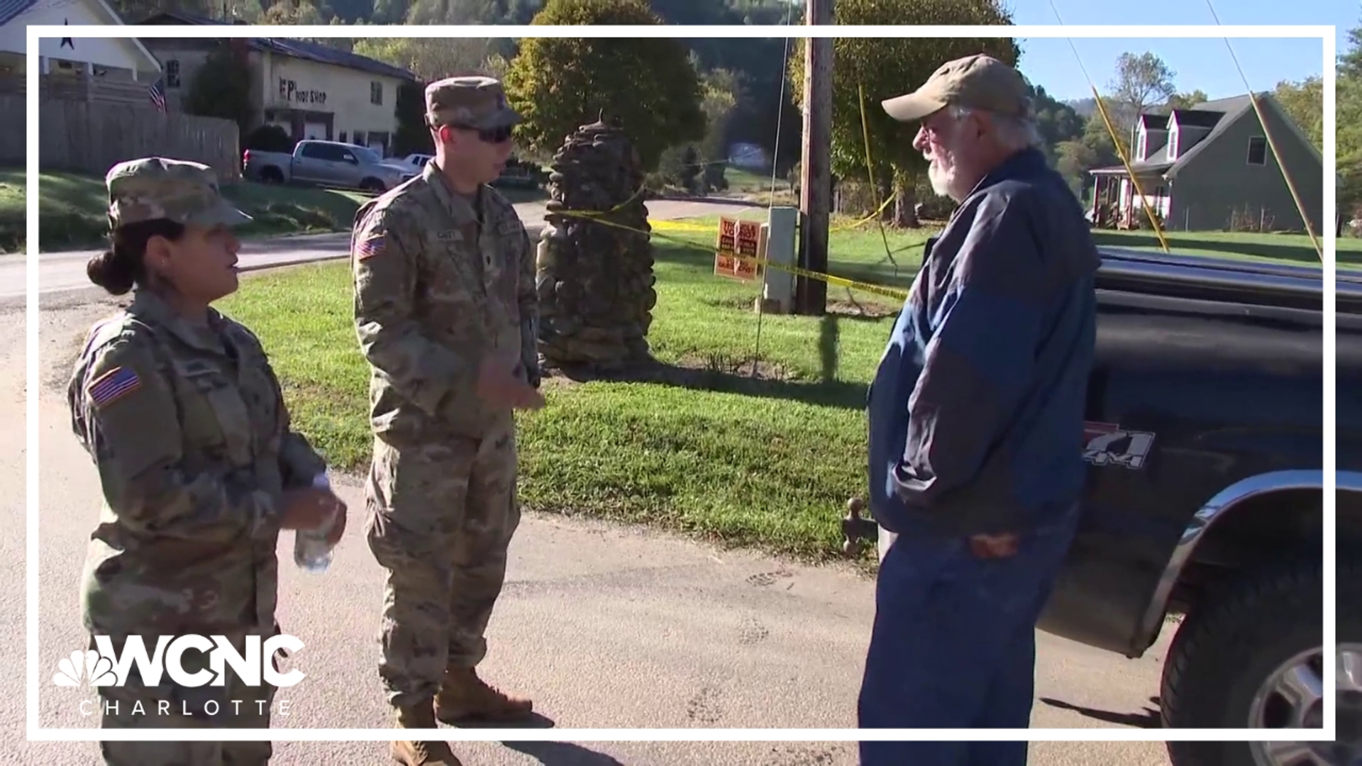 National Guardsmen are on the ground in counties across the Carolinas helping with storm recovery.