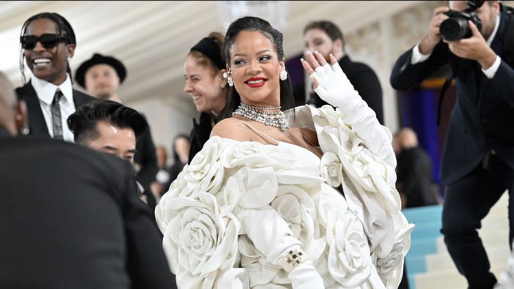 Rihanna spotted wearing a Carolina Panthers jersey in Japan