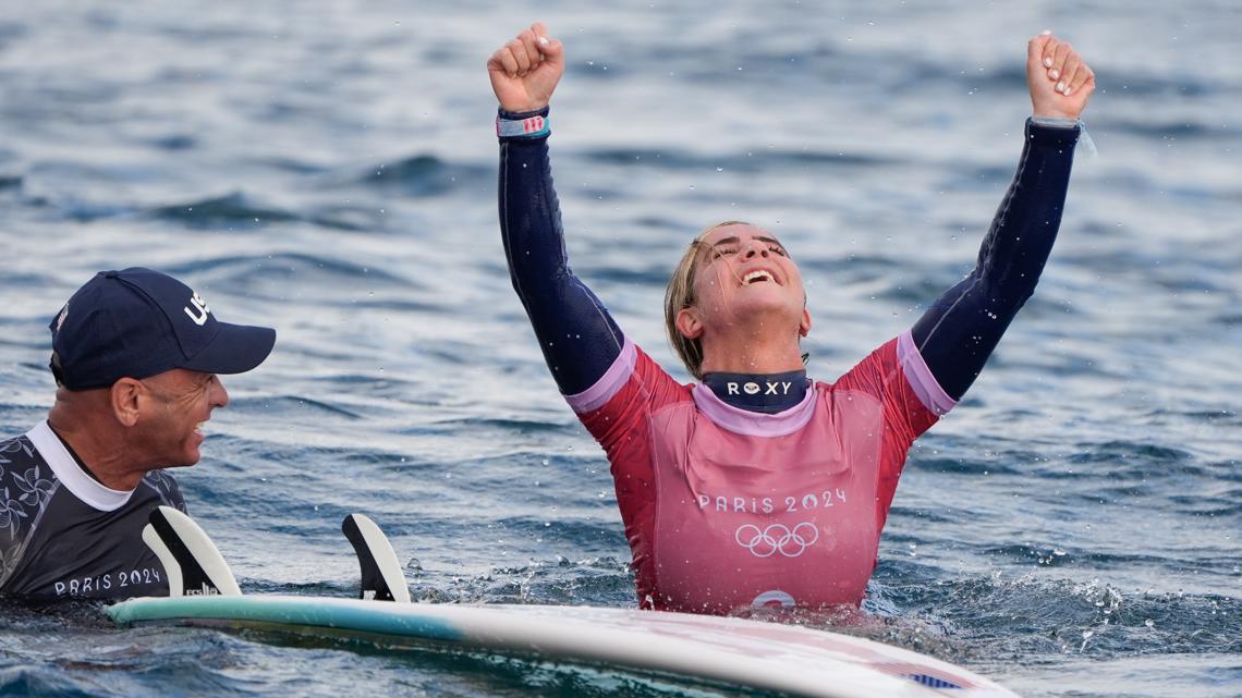 Caroline Marks gives Team USA backtoback gold medals in surfing