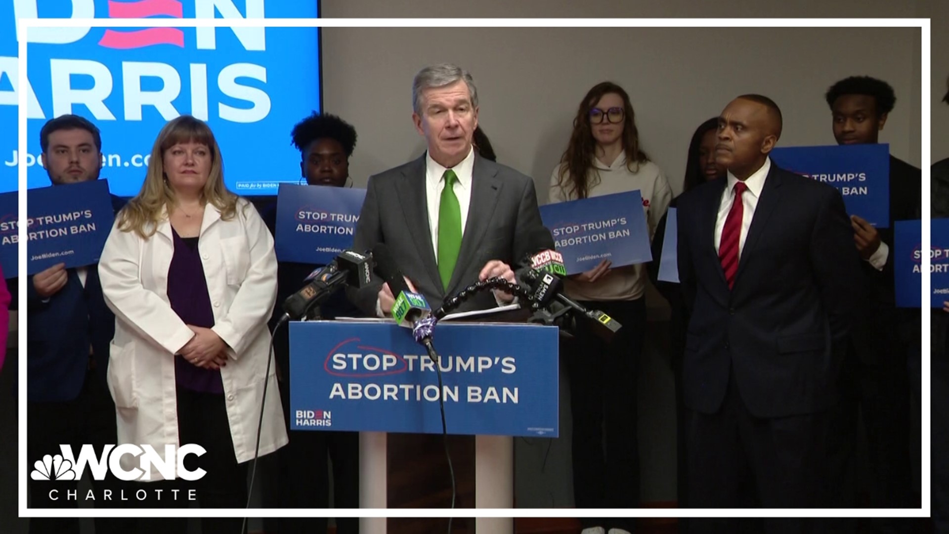 Governor Roy Cooper visited Charlotte today for the 51st anniversary of the Supreme Court's landmark decision in Roe v. Wade.