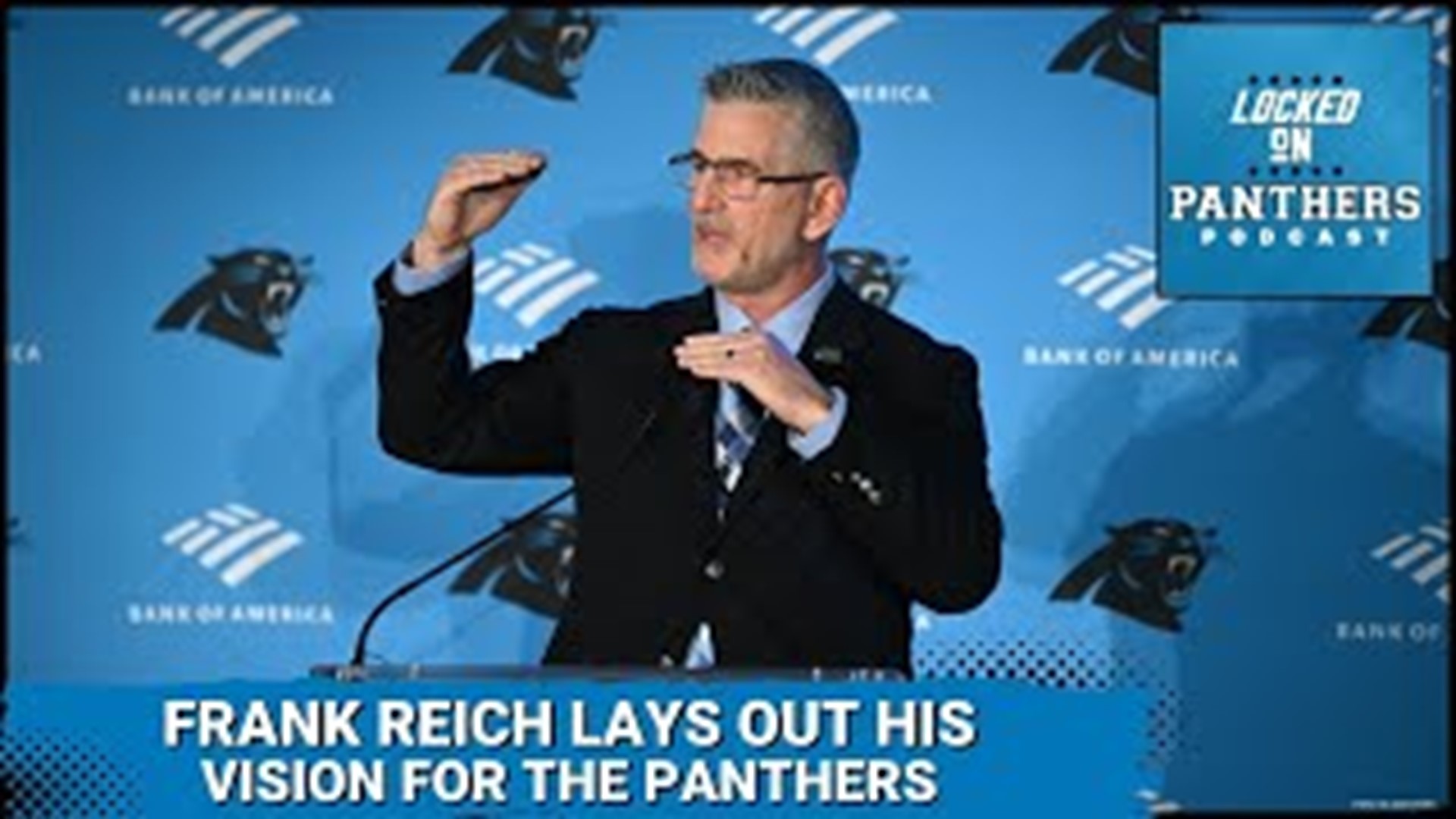 Frank Reich was formally introduced as head coach on Tuesday afternoon where he laid out his vision for the team's future. That and more on Locked On Panthers.