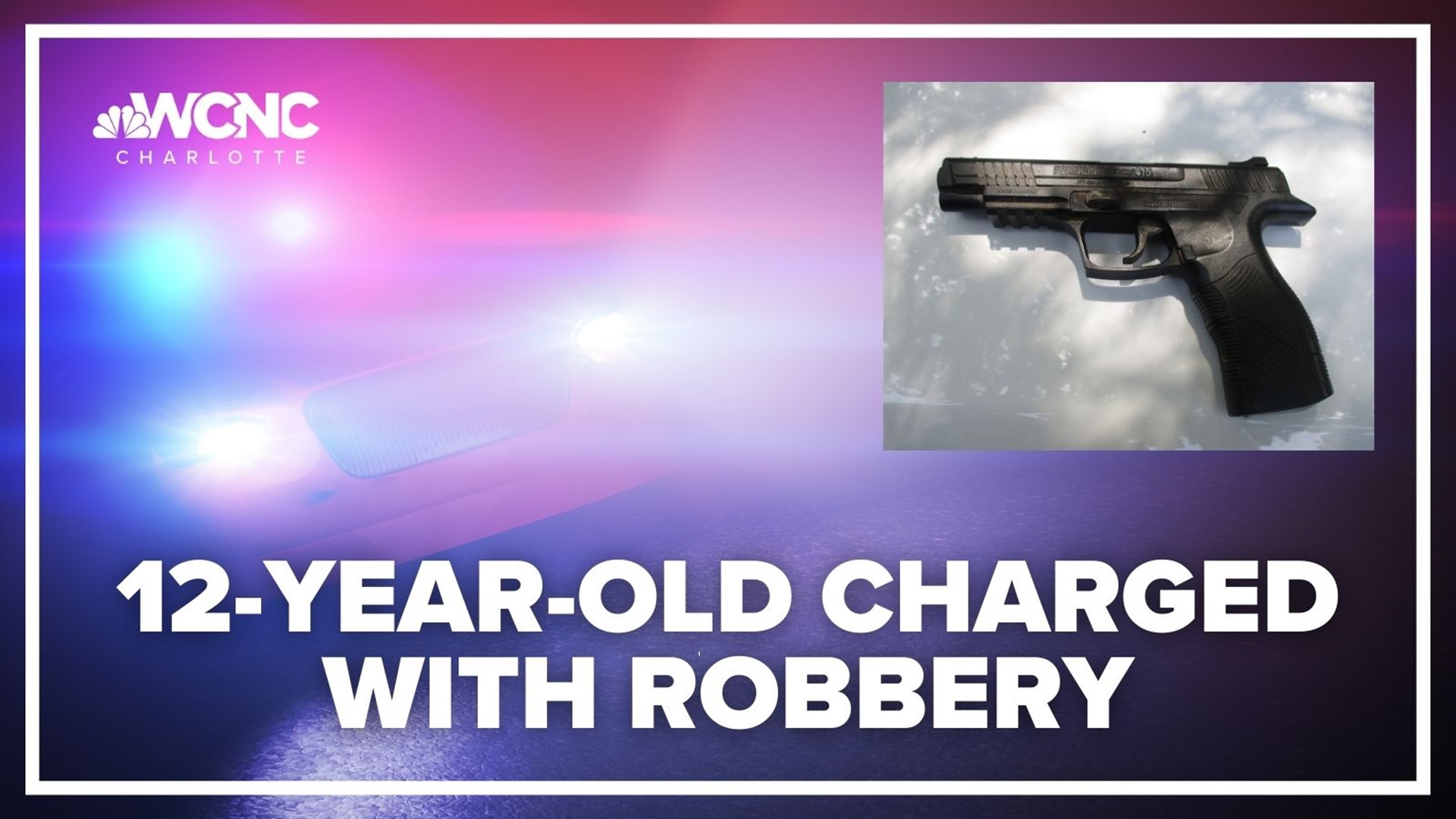 According to a police report, the 12-year-old and 6-year-old stole a woman's cellphone and threatened her with a gun when she tried getting it back.