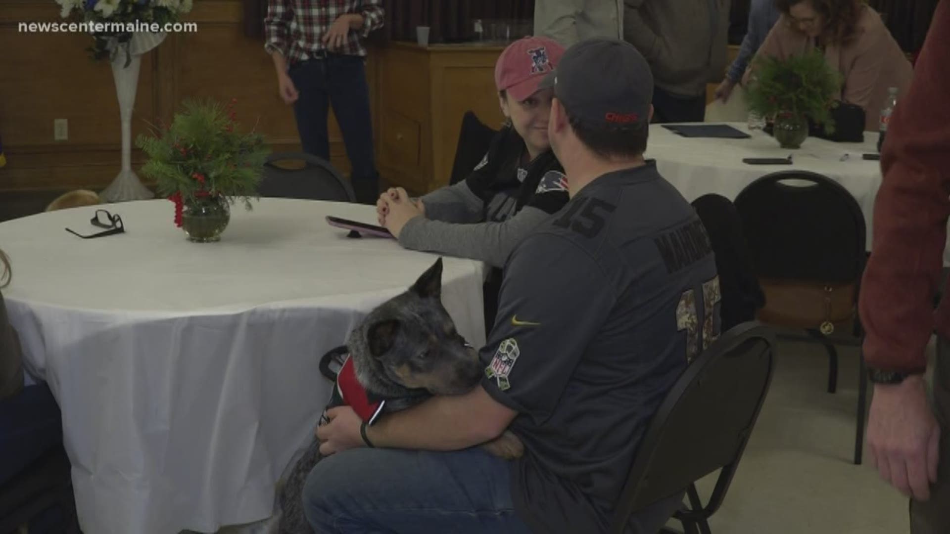 'K9's on the front line' is a Maine based non-profit providing service dogs to military veterans who are struggling.