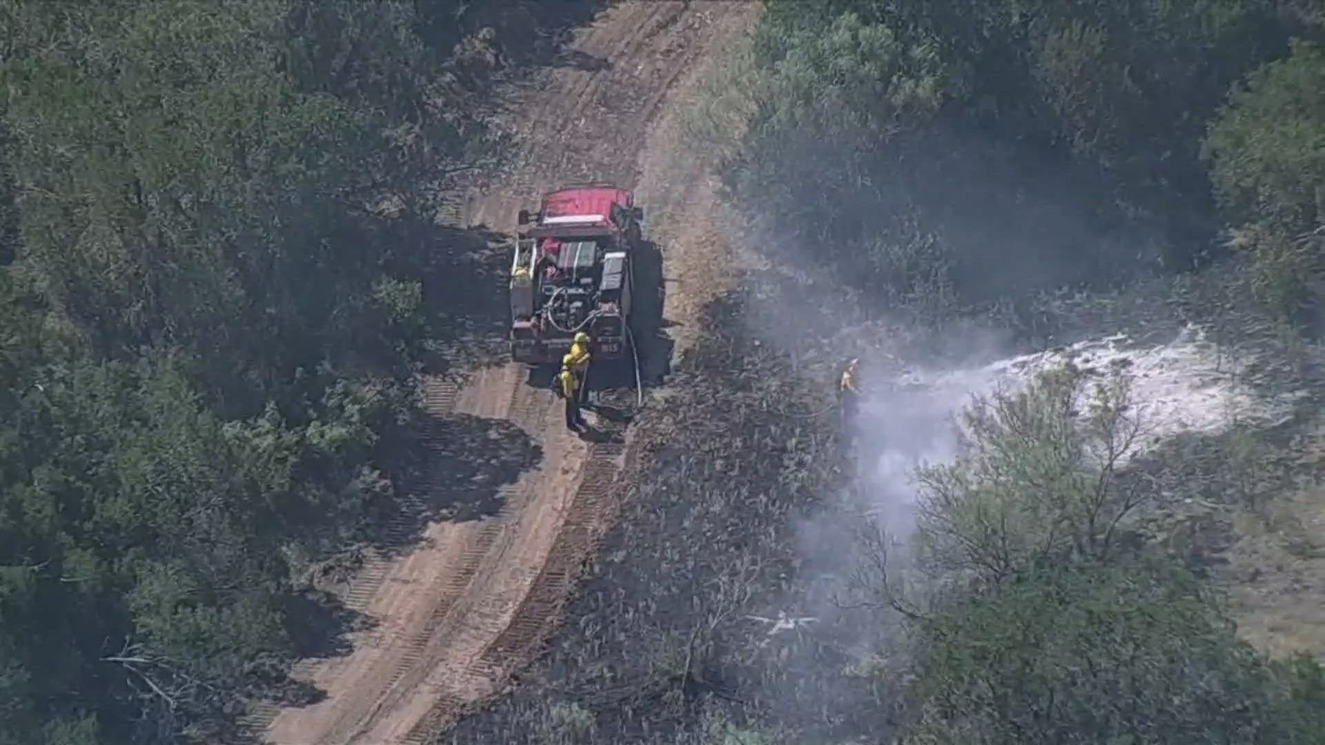 As of July 4, the fire was 100% contained according to Texas A&M Forest Services. Officials said on July 7 the fire rekindled and broke containment lines.