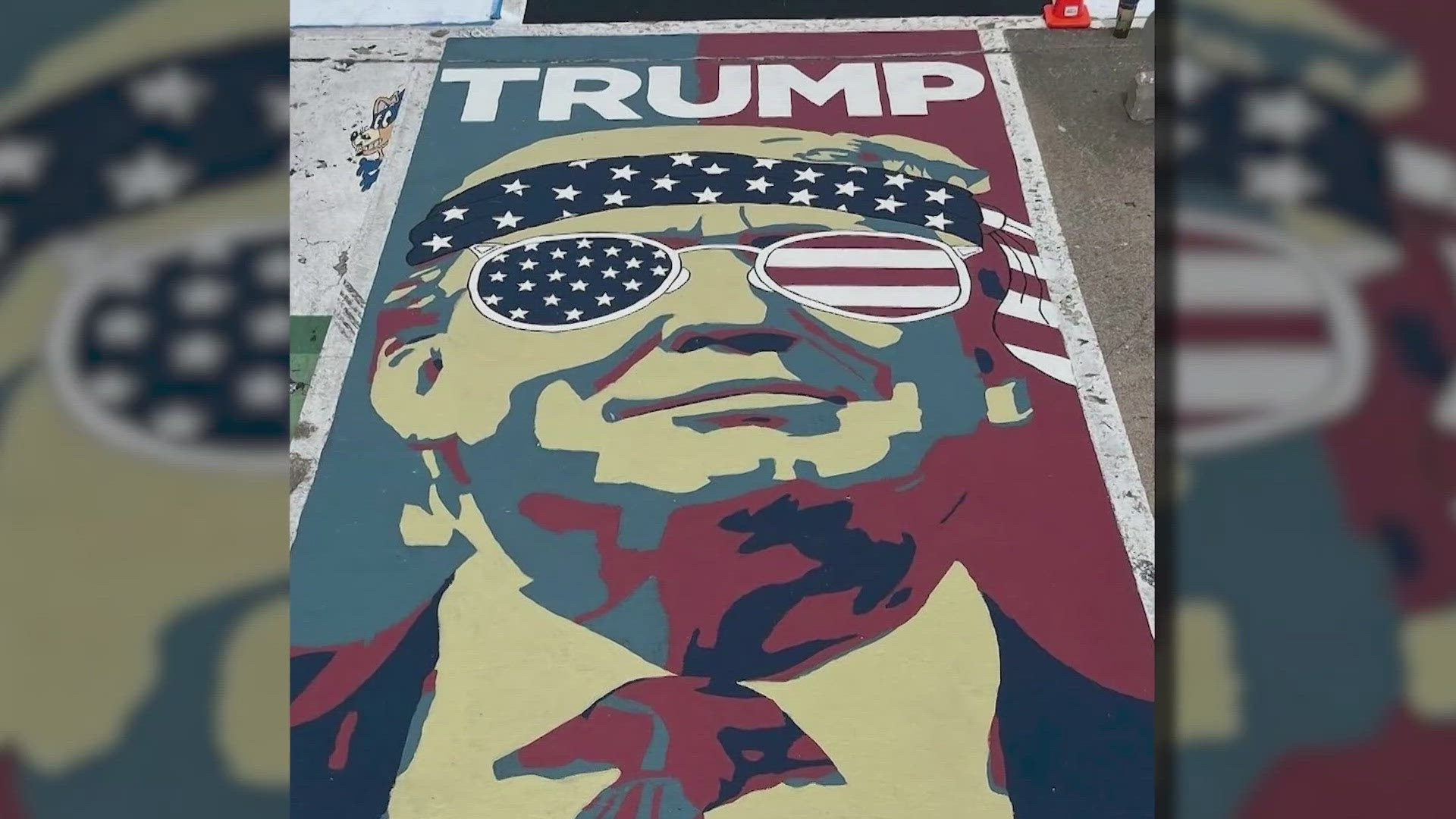 Keller ISD asked two high school seniors to remove their artwork, depicting or alluding to former President Donald Trump.