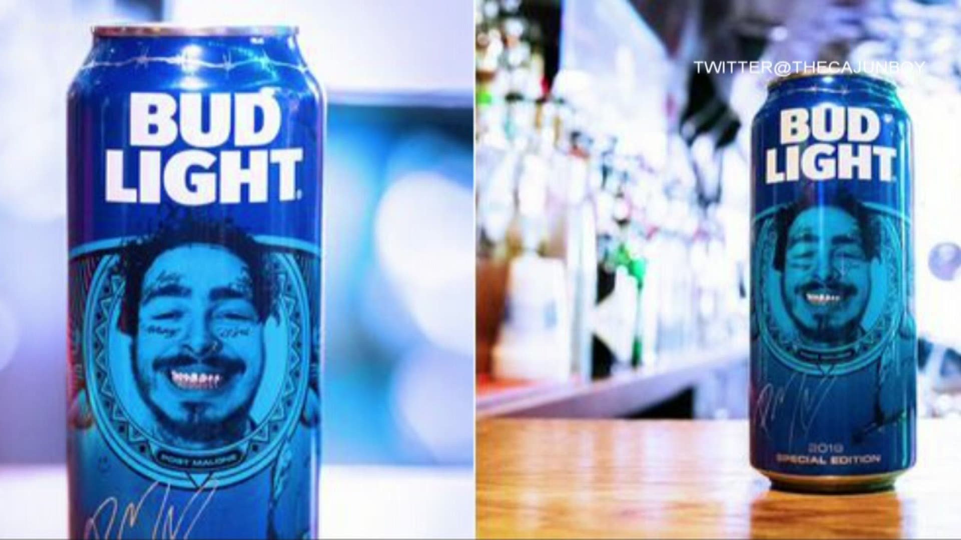North Texas rapper Post Malone is making a splash-- onto Bud Light's beer cans.