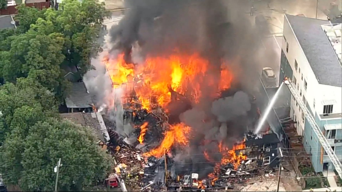 Fire official confirms fatalities in a massive explosion, fire at a Dallas apartment building
