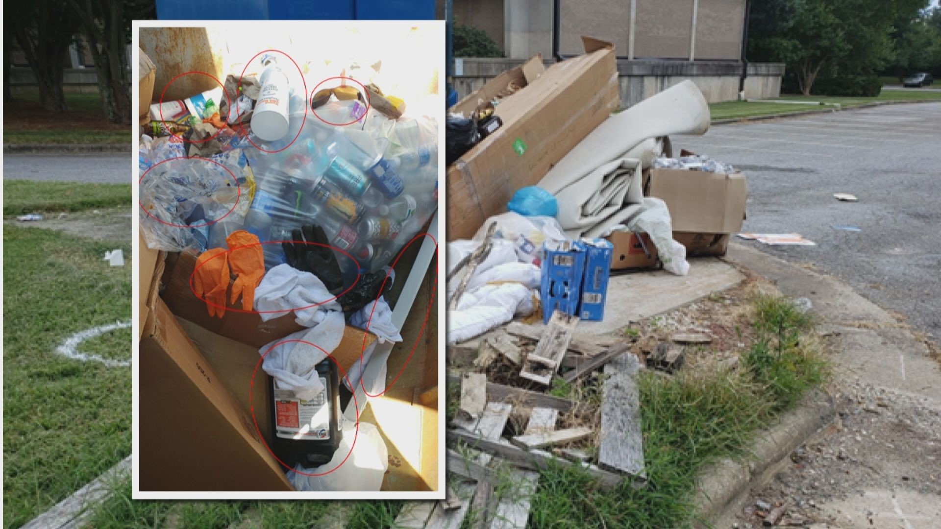 The City of Greensboro says illegal dumping is to blame.