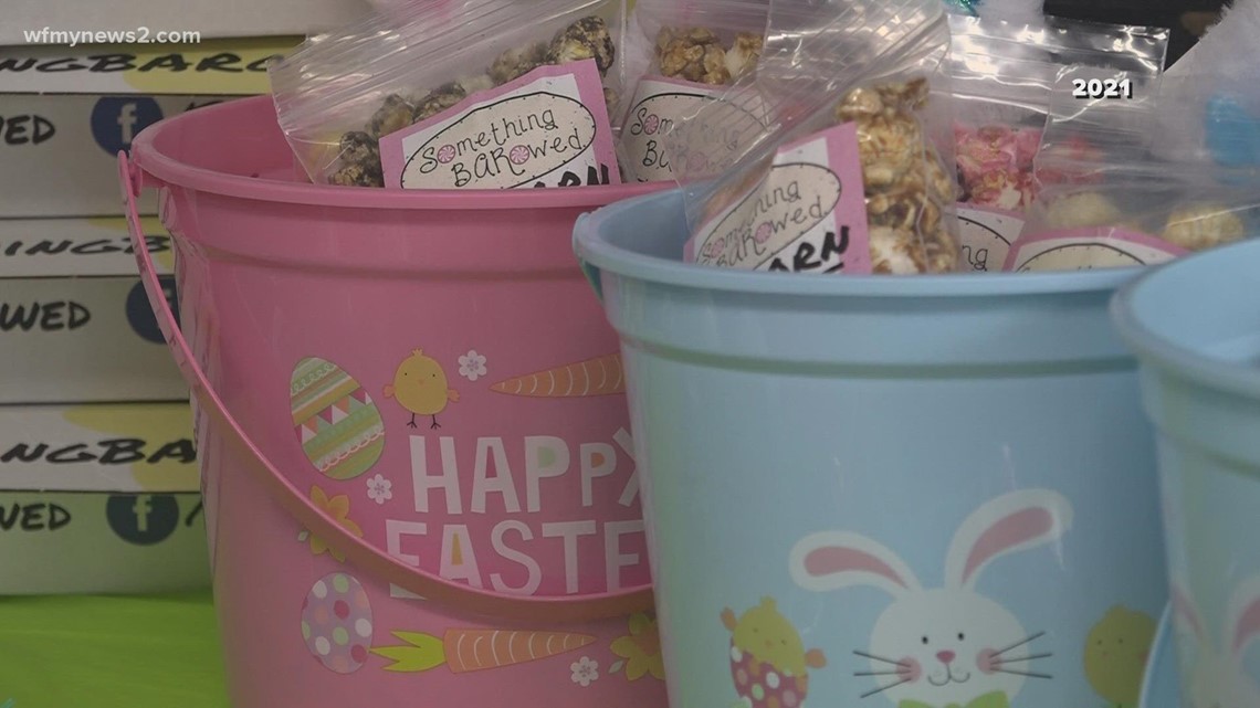 Downtown Greensboro Easter egg hunt