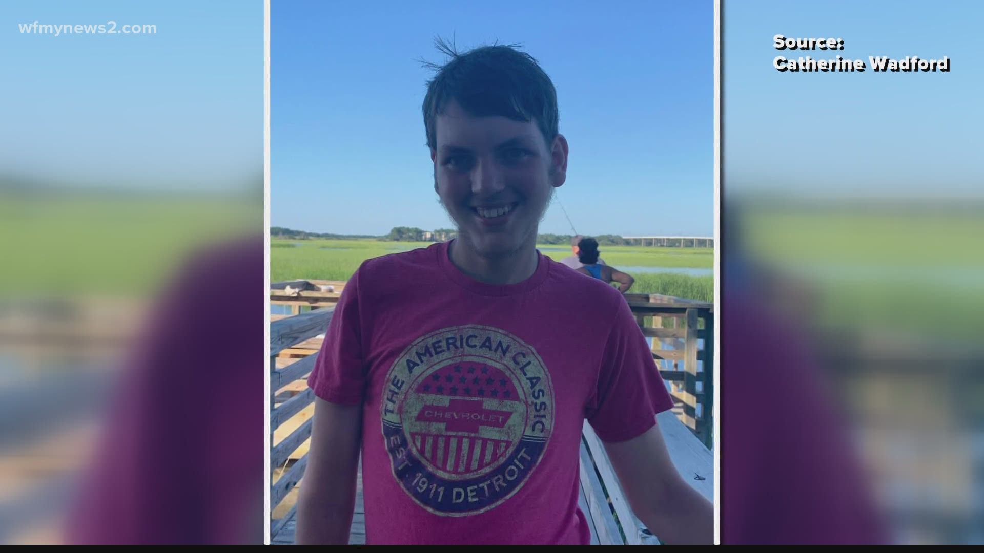 Jackson Boswell suffered a seizure while walking into the waves at the Carolina coast. Someone standing nearby saved him from drowning.