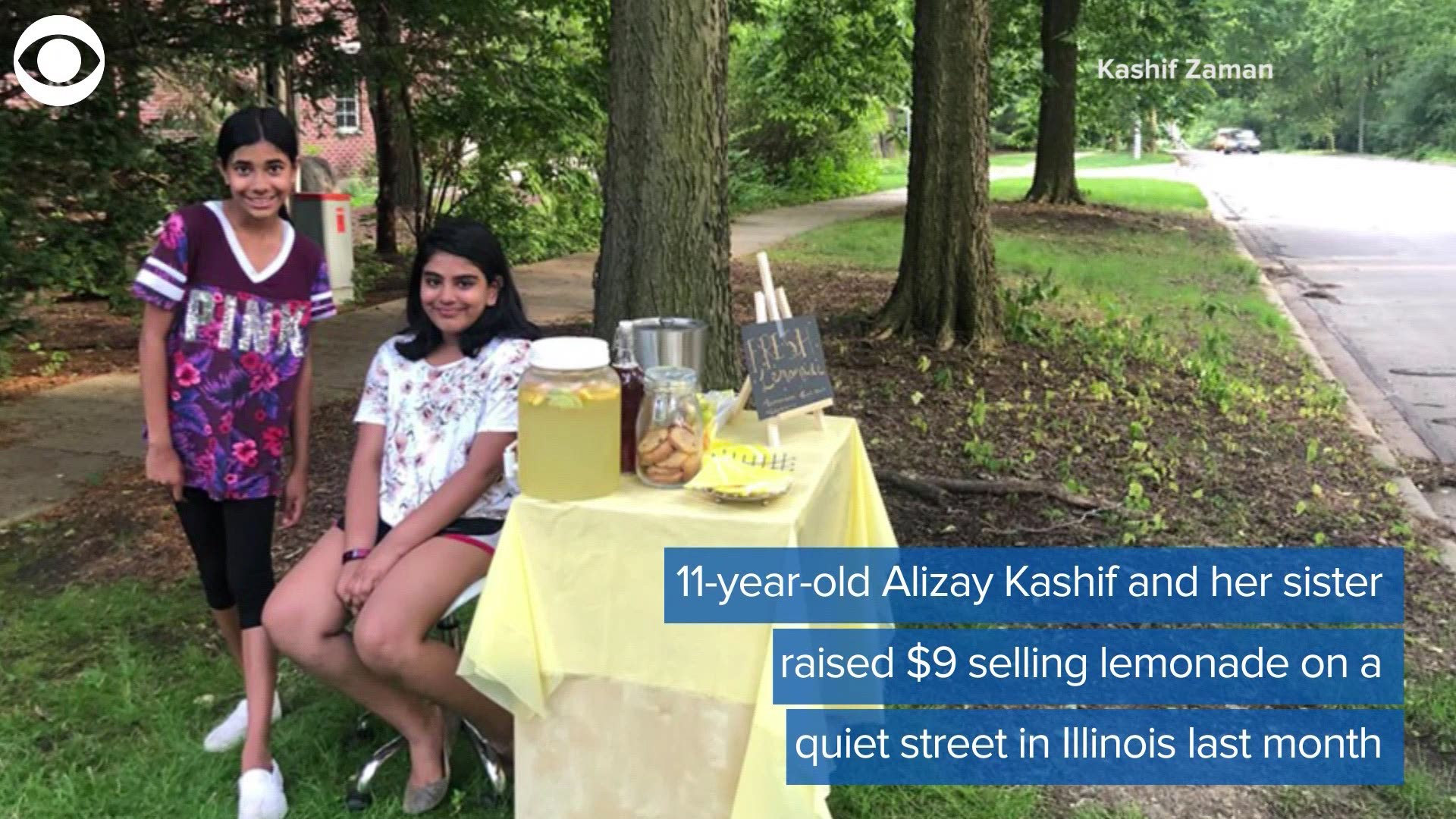 When life gives you lemons, make lemonade. That's what two girls who were trying to raise money for charity did. Take a look at how the Naperville Police Department helped out.