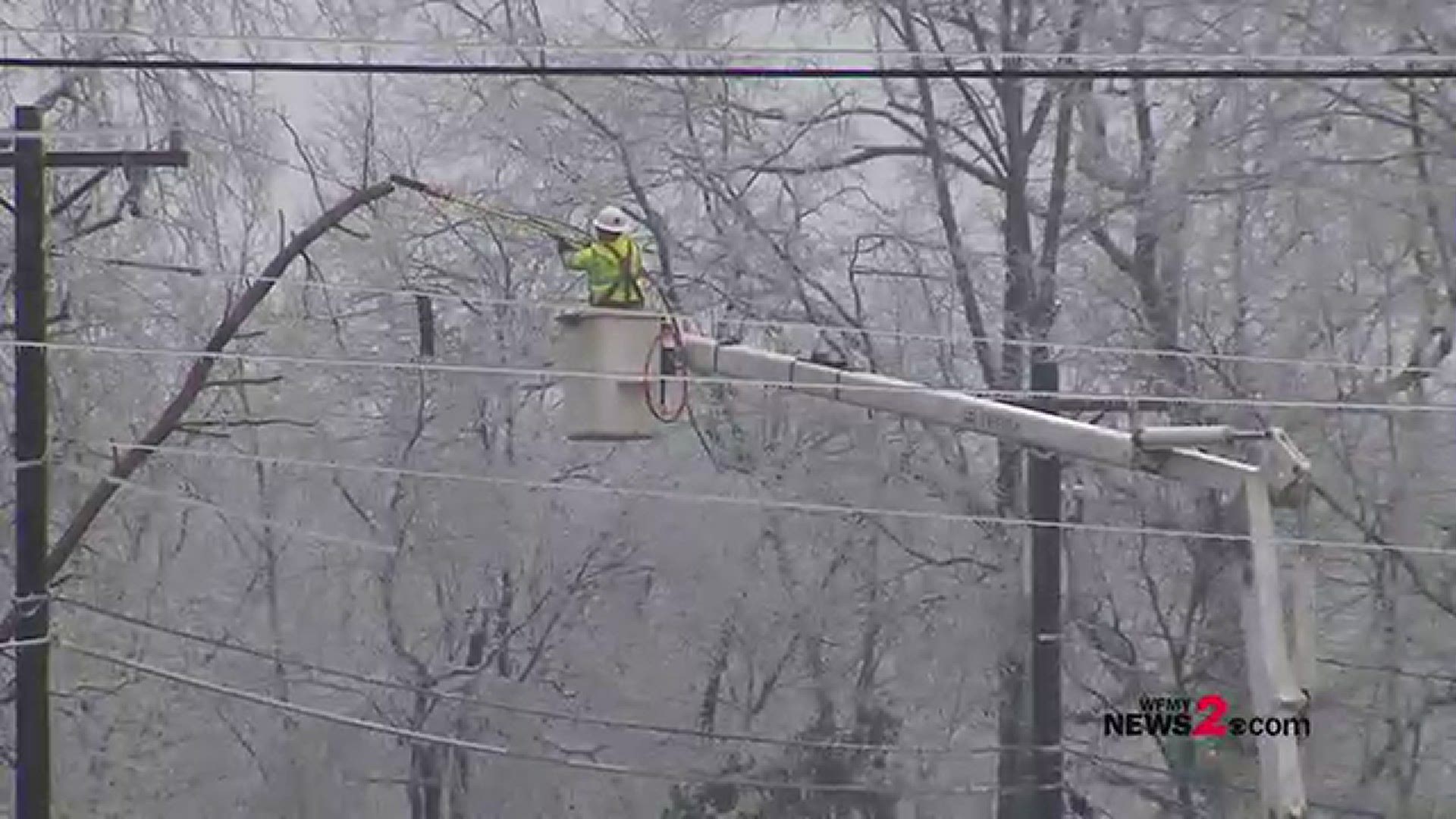More than 55,000 are without power that’s down from more than 77,000 earlier today.