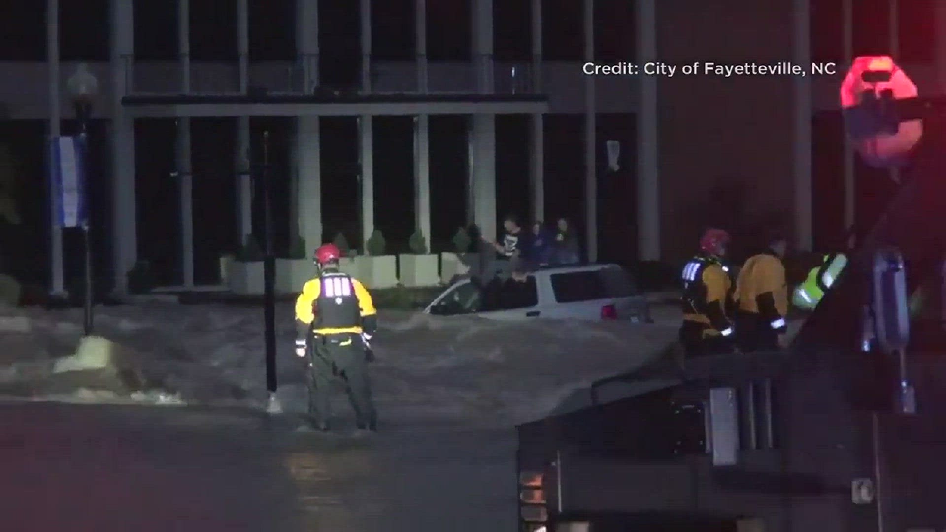 Fayetteville Flood Rescues Caught On Tape