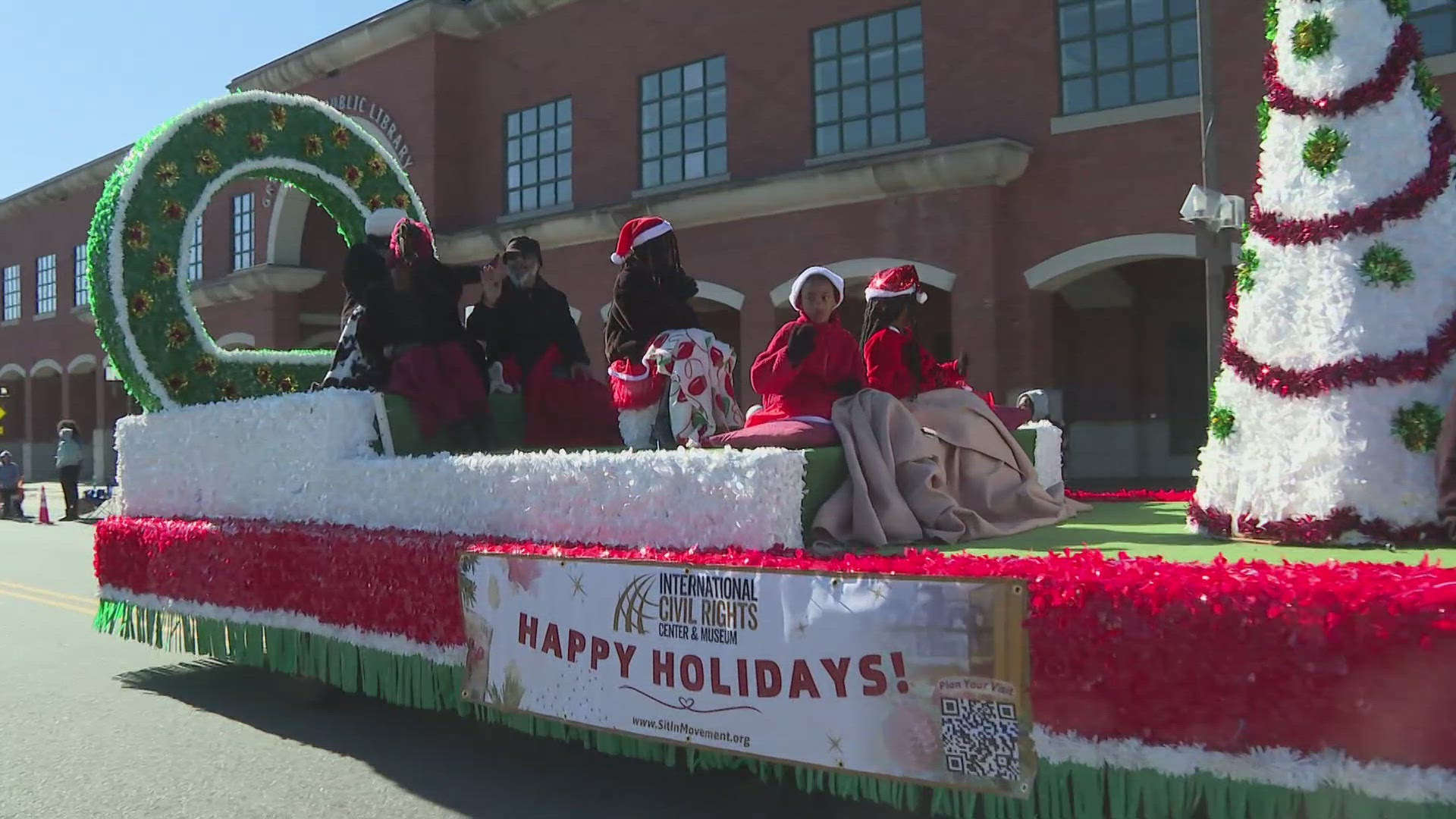 The Triad cities had crowded downtown areas to see floats, marching bands, and more.